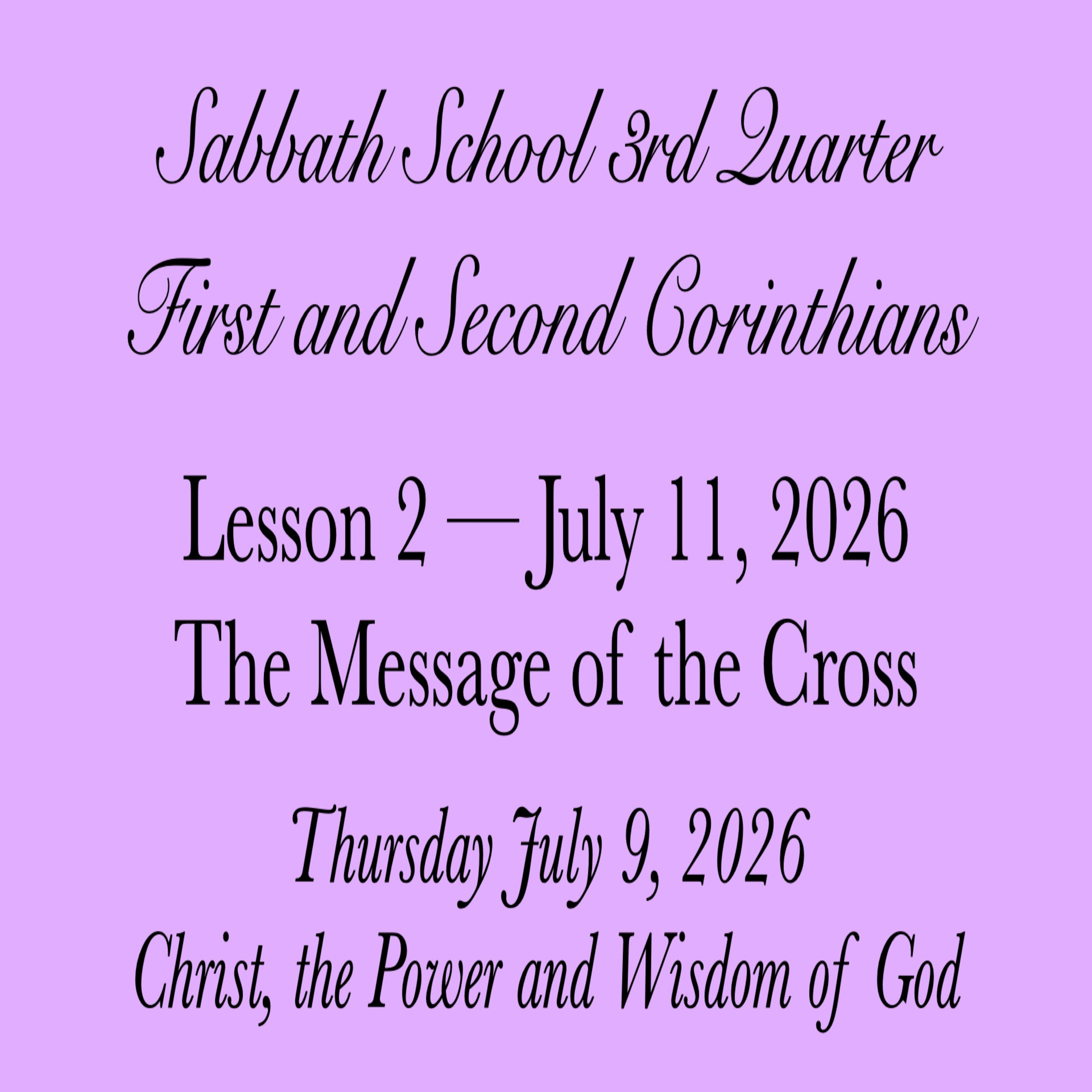 The Message of the Cross — Christ, the Power and Wisdom of God