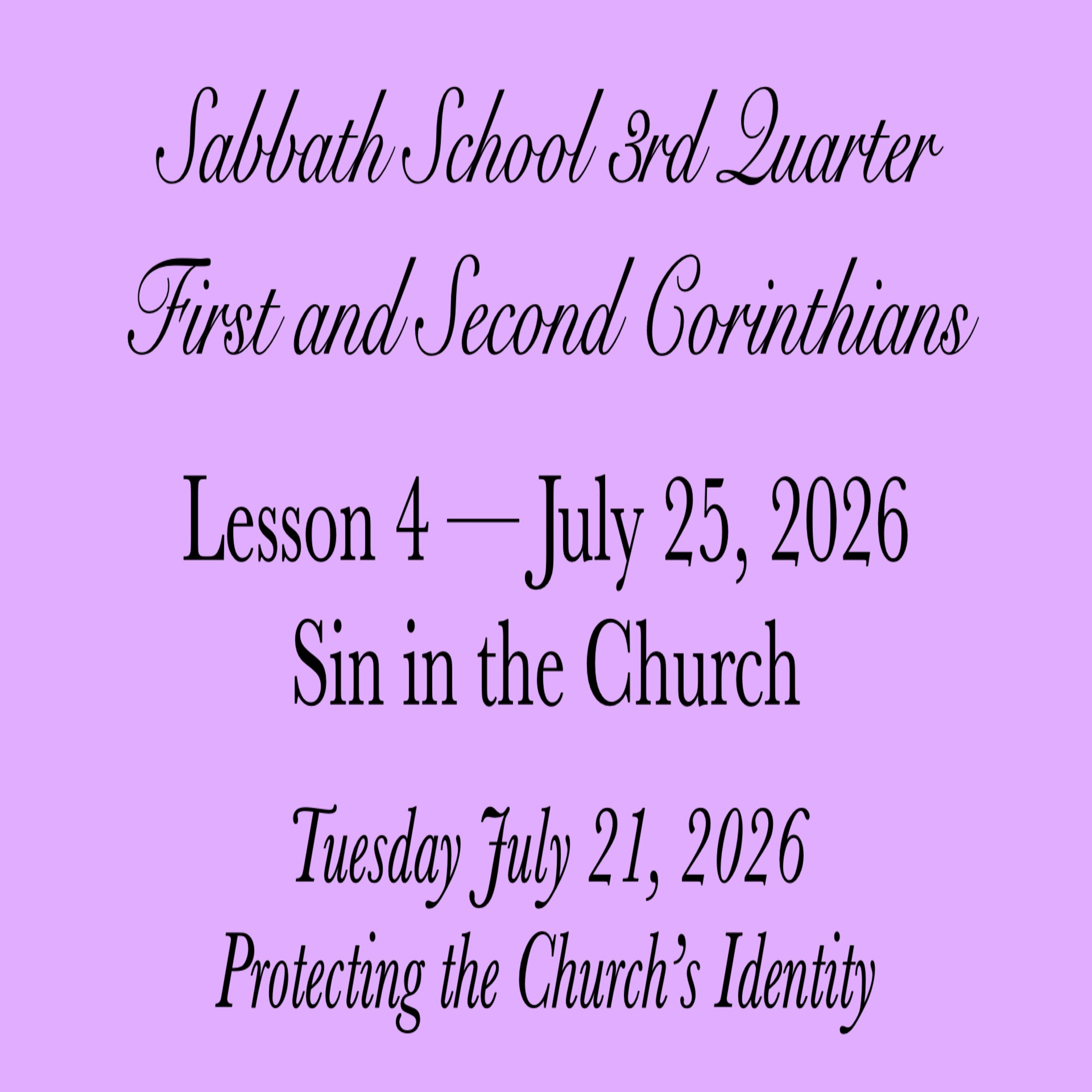 Sin in the Church — Protecting the Church’s Identity