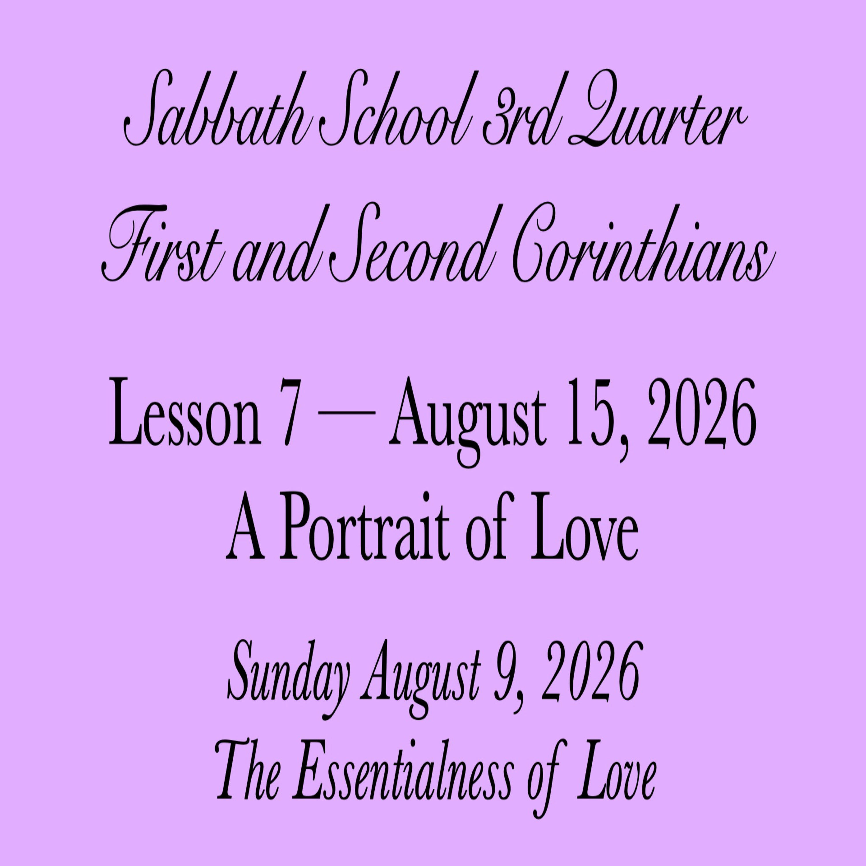 A Portrait of Love — The Essentialness of Love