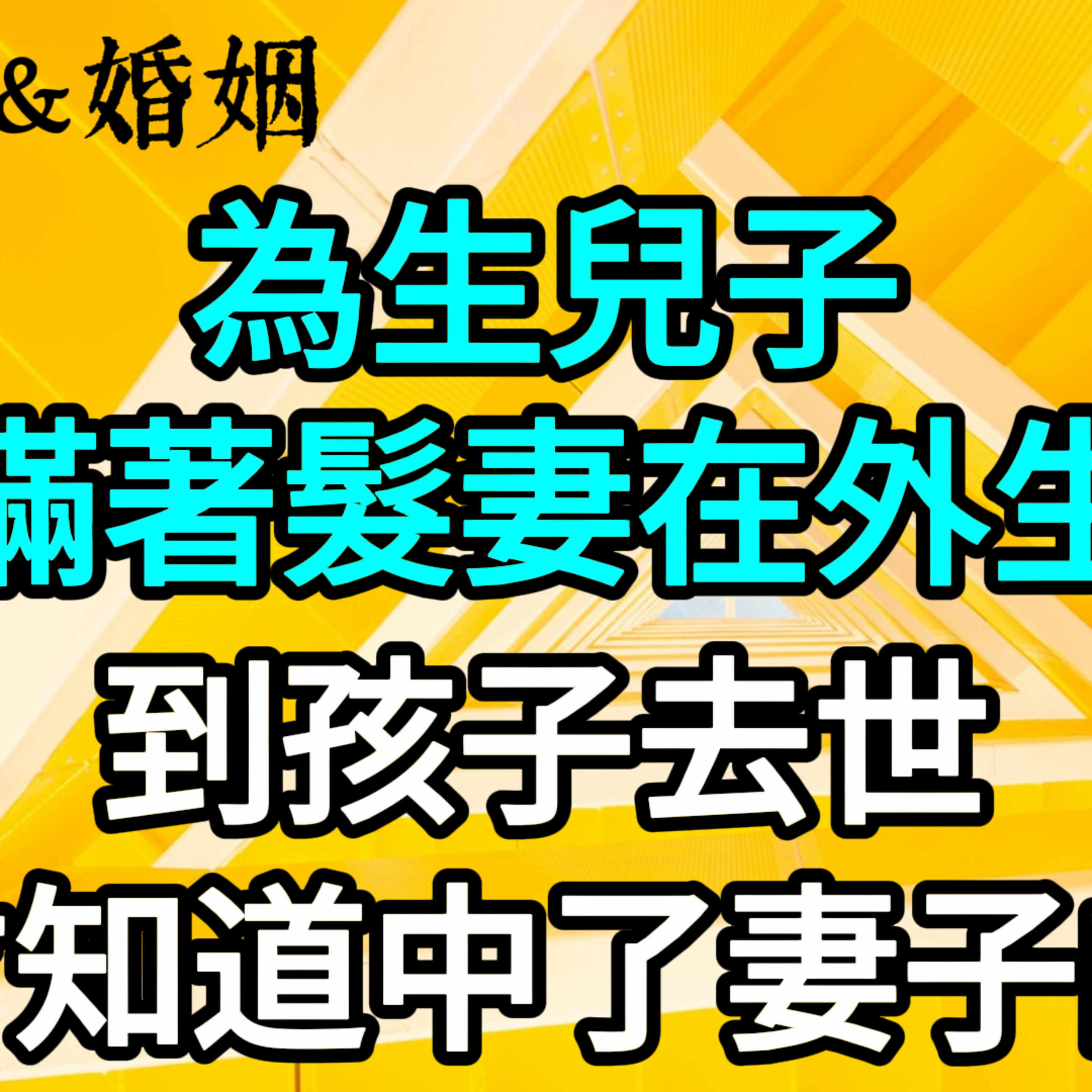 【一口氣看完】為生兒子，他瞞著髮妻在外生子，到孩子去世，他才知道中了妻子的計。#一口气看完 #故事 #完结文  episode artwork
