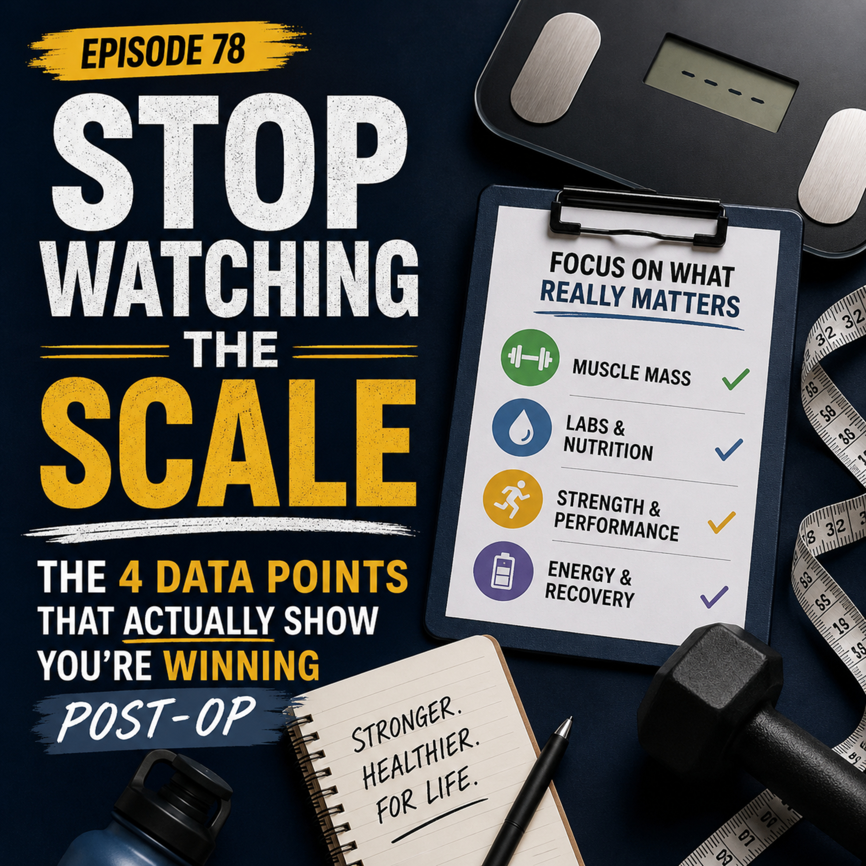 78. Stop Watching the Scale: The 4 Data Points That Actually Show You're Winning Post-Op episode artwork