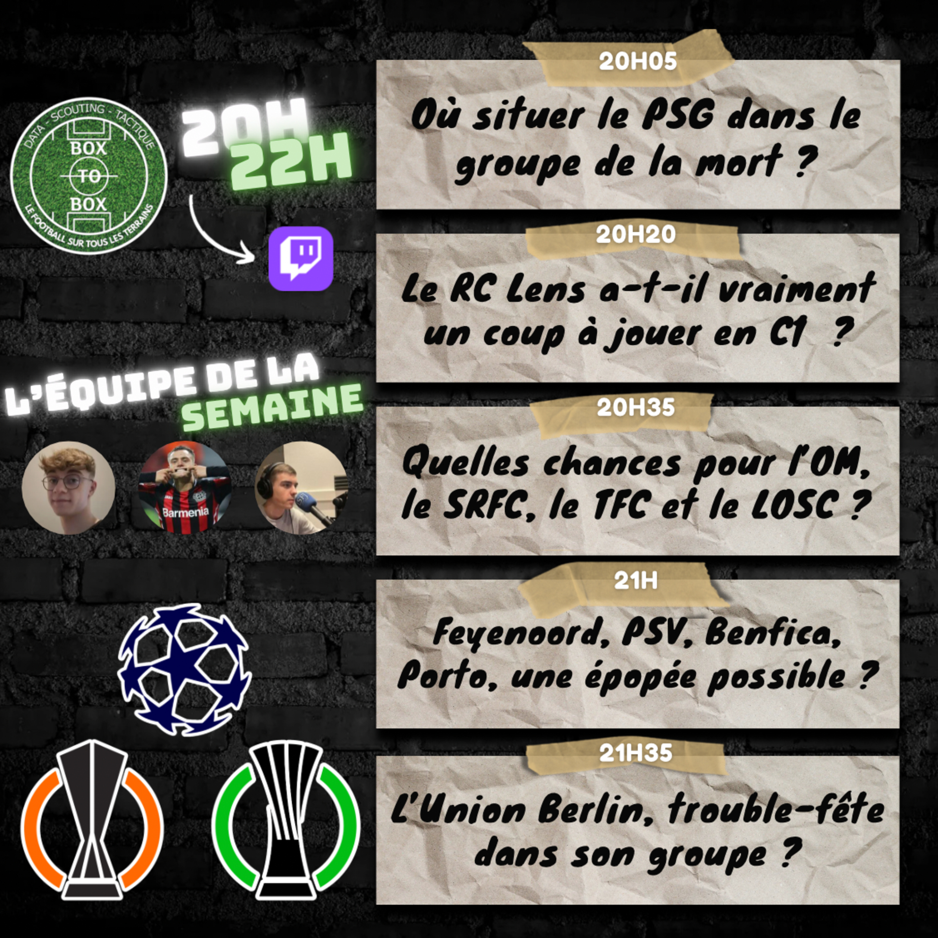 🗣️ PSG, Lens, Pays Bas & Portugal, Union Berlin : la grande preview européenne... l'intégrale de Box To Box (S1 E7) episode artwork