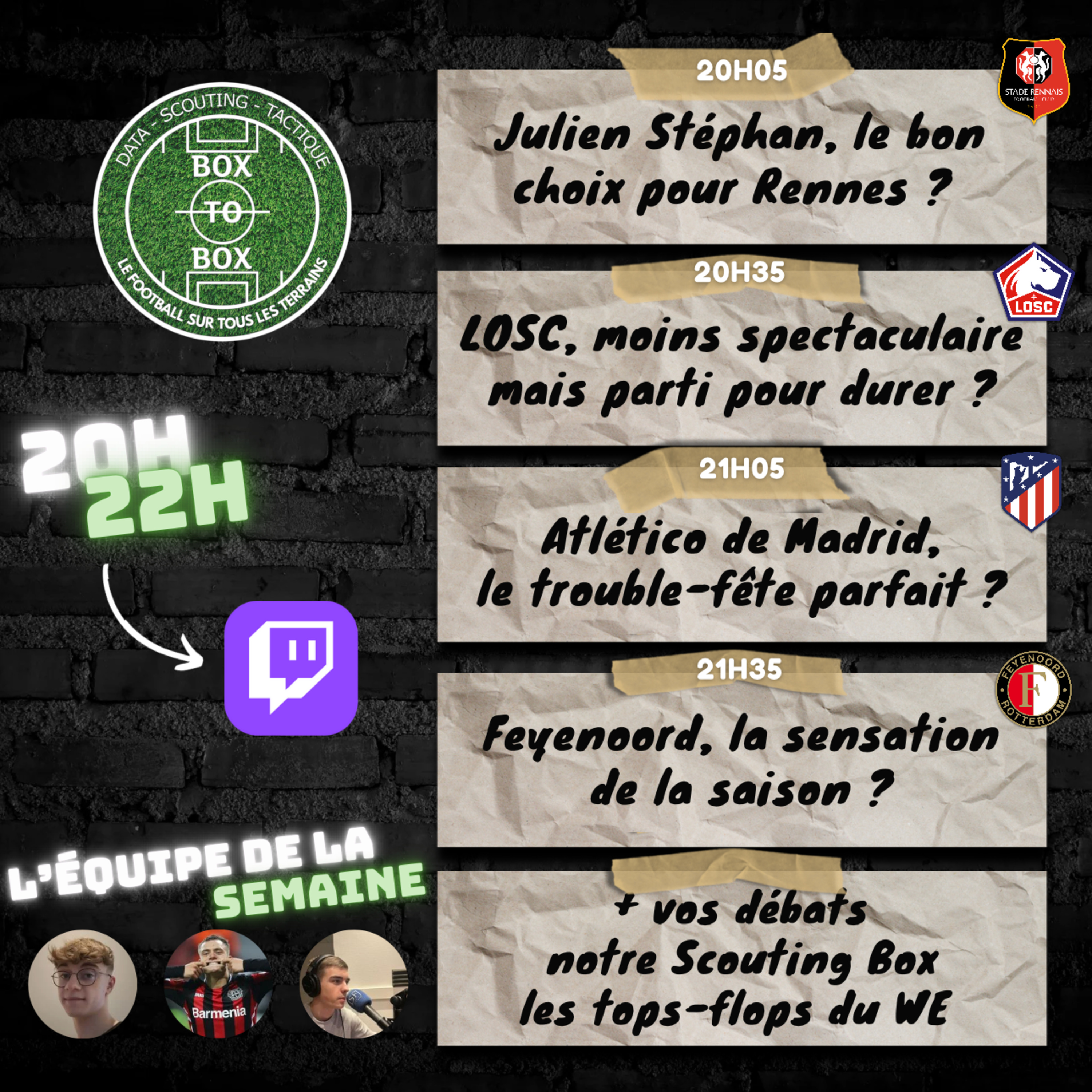 🗣️ Julien Stéphan à Rennes, LOSC de Fonseca, Atlético & Feyenoord et vos débats... l'intégrale de Box To Box (S1 E14) episode artwork
