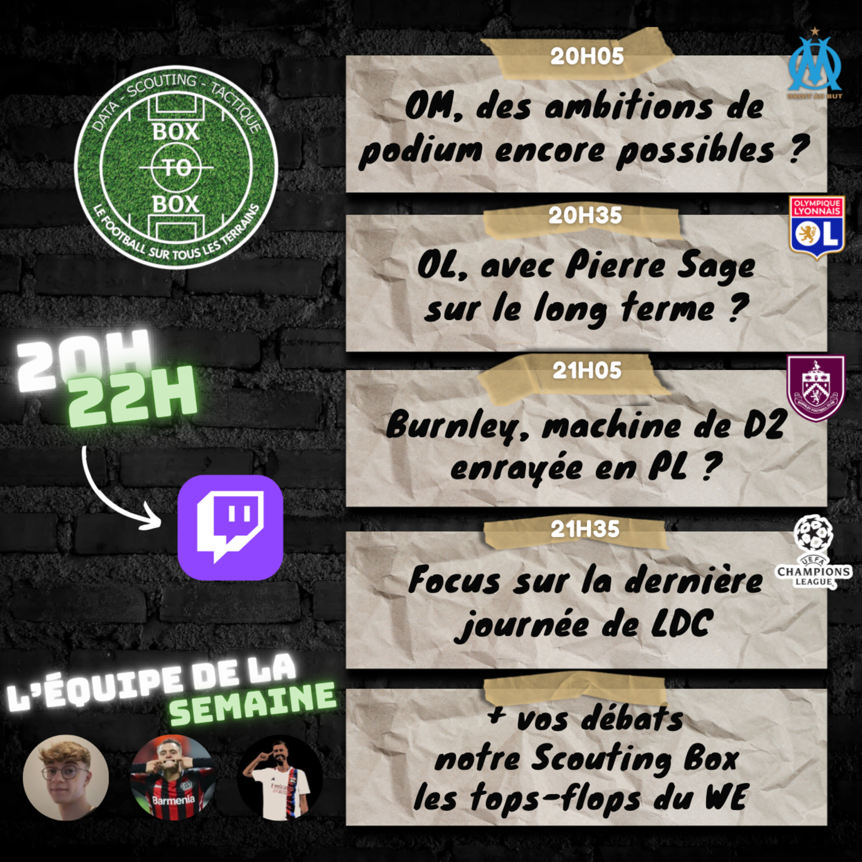 🗣️ OM de Gattuso, OL de Sage, Burnley & dernière journée de LDC et vos débats... l'intégrale de Box To Box (S1 E16) episode artwork