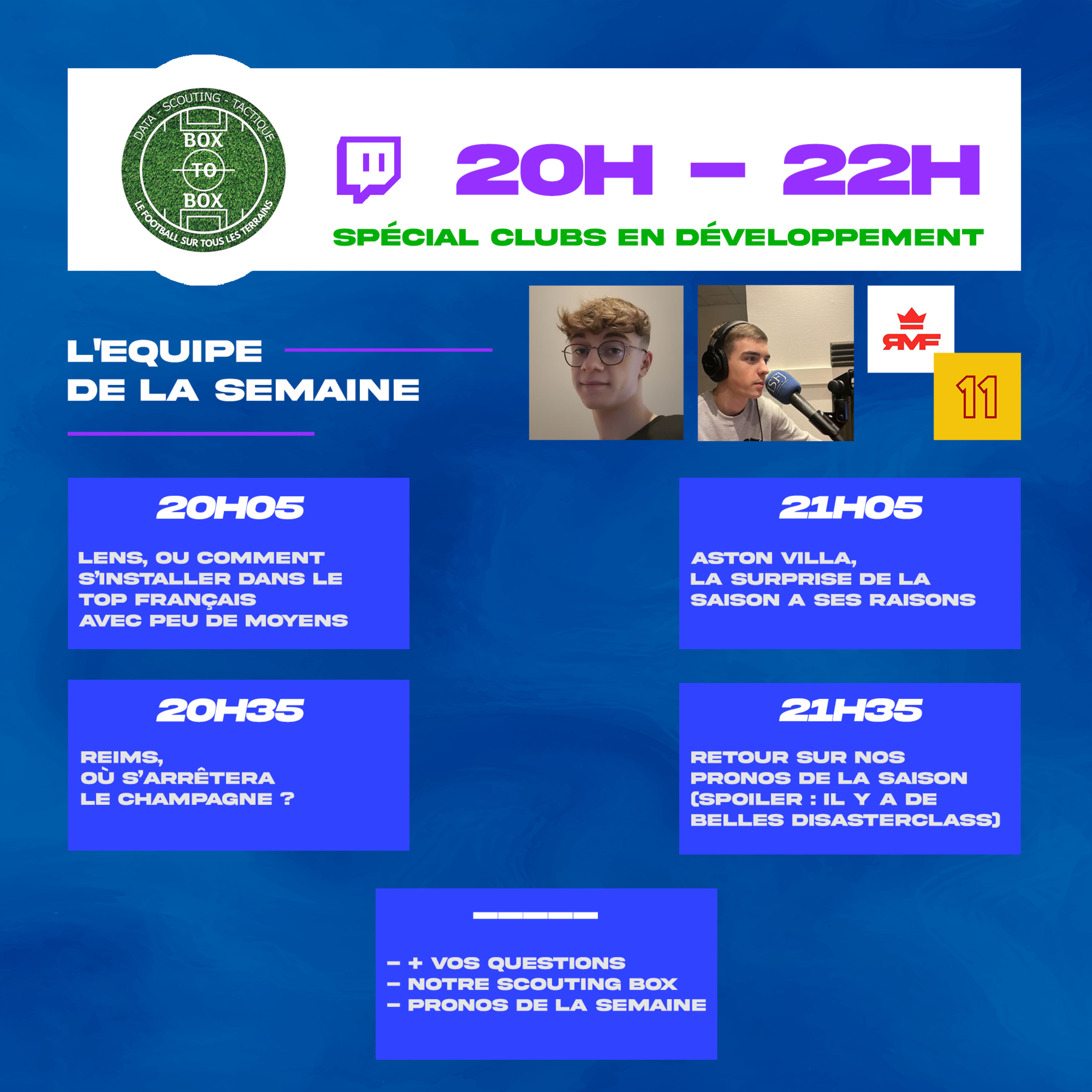 🗣️ Gros focus sur les clubs en développement structurel (Lens, Reims, Aston Villa) & retour sur nos pronos de la saison... l'intégrale de Box To Box (S1 E18) episode artwork