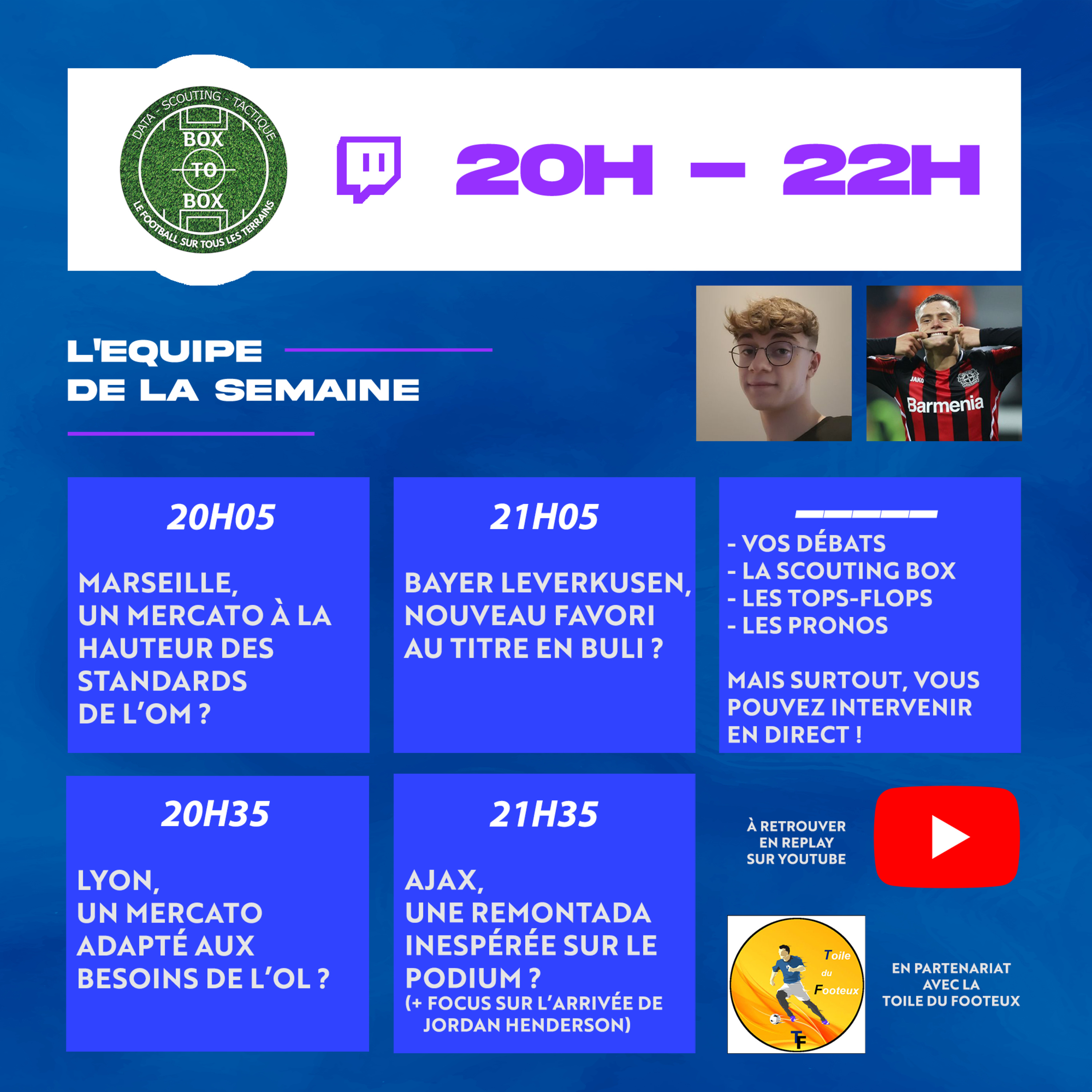🗣️ Mercato de l'OM et l'OL, titre pour le Bayer Leverkusen & podium pour l'Ajax et vos débats... l'intégrale de Box To Box (S1 E20) episode artwork