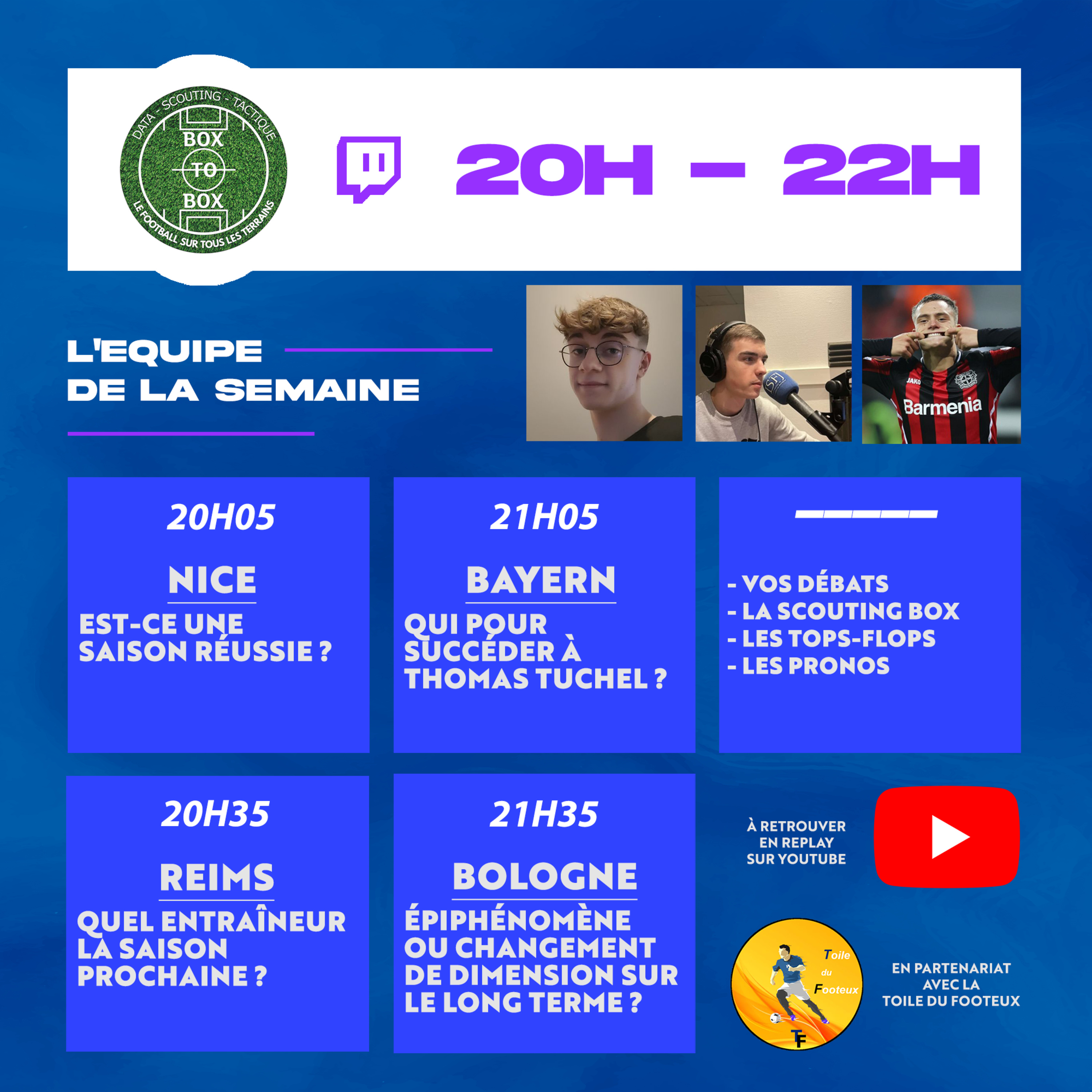 ️🗣️ Nice, futurs entraîneurs de Reims et du Bayern, Bologne et vos débats... l'intégrale de Box To Box (S1 E33) episode artwork