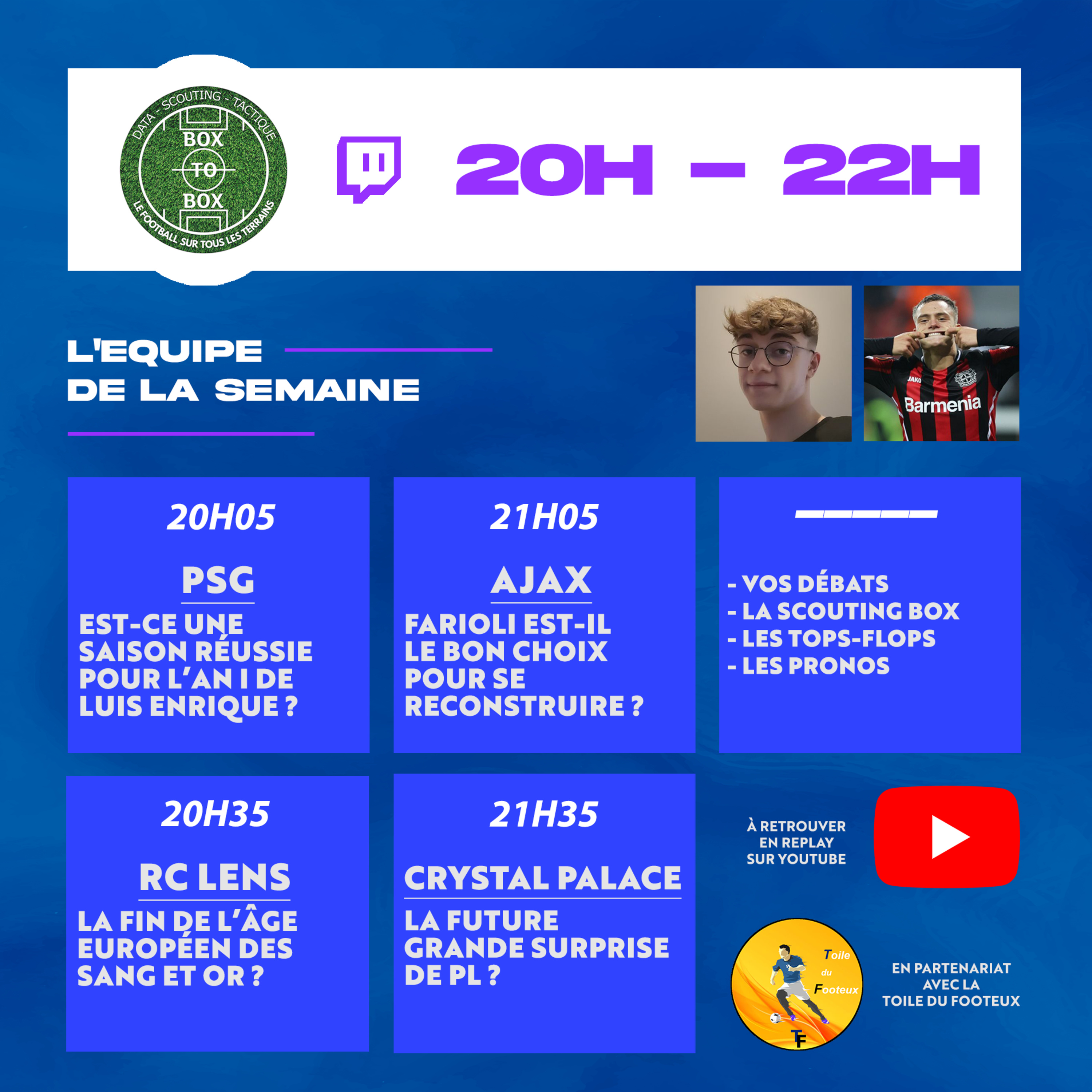 ️🗣️ PSG, crise à Lens, connexion Farioli-Ajax, Crystal Palace et vos débats... l'intégrale de Box To Box (S1 E34) episode artwork