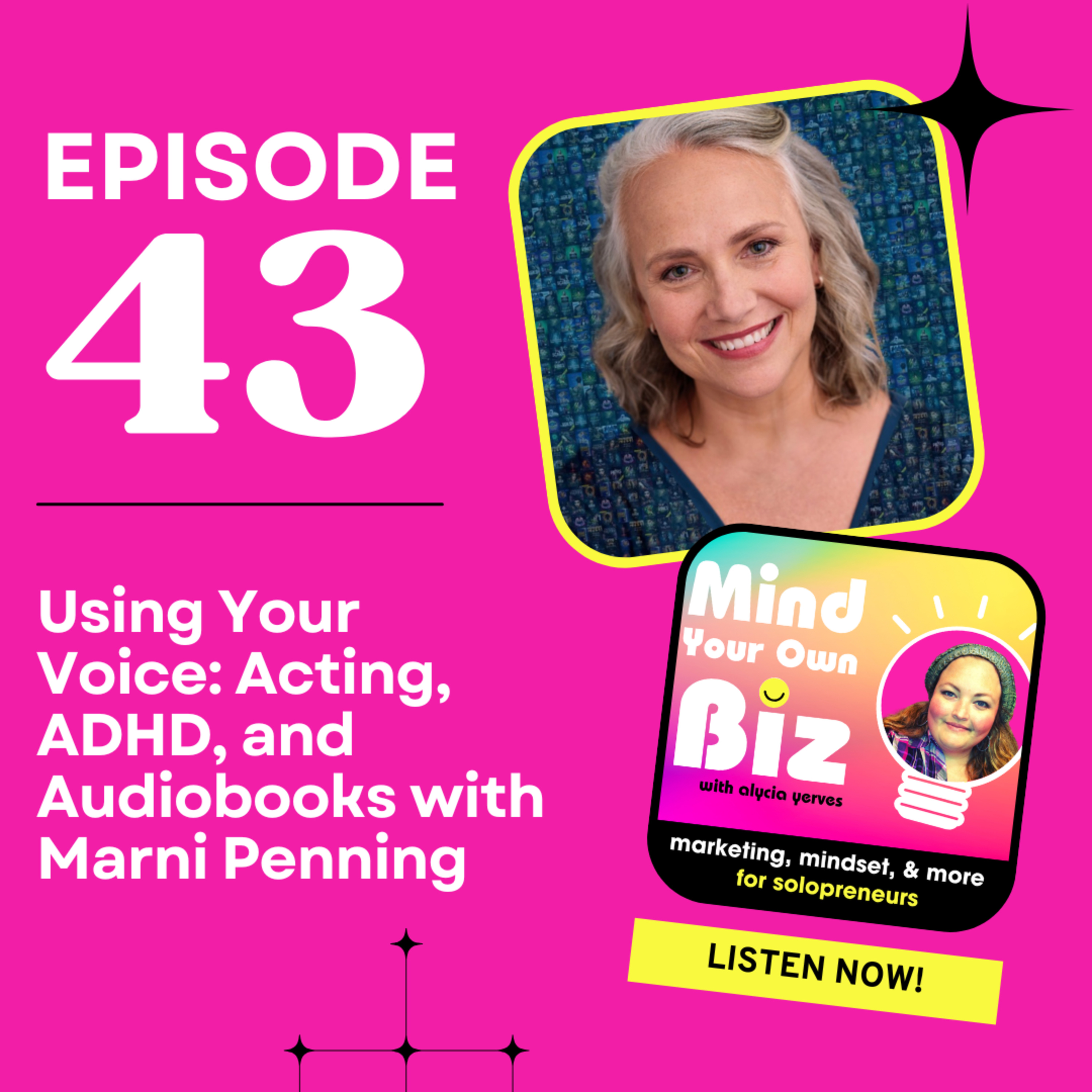 043 • Using Your Voice: Acting, ADHD, and Audiobooks with Marni Penning episode artwork