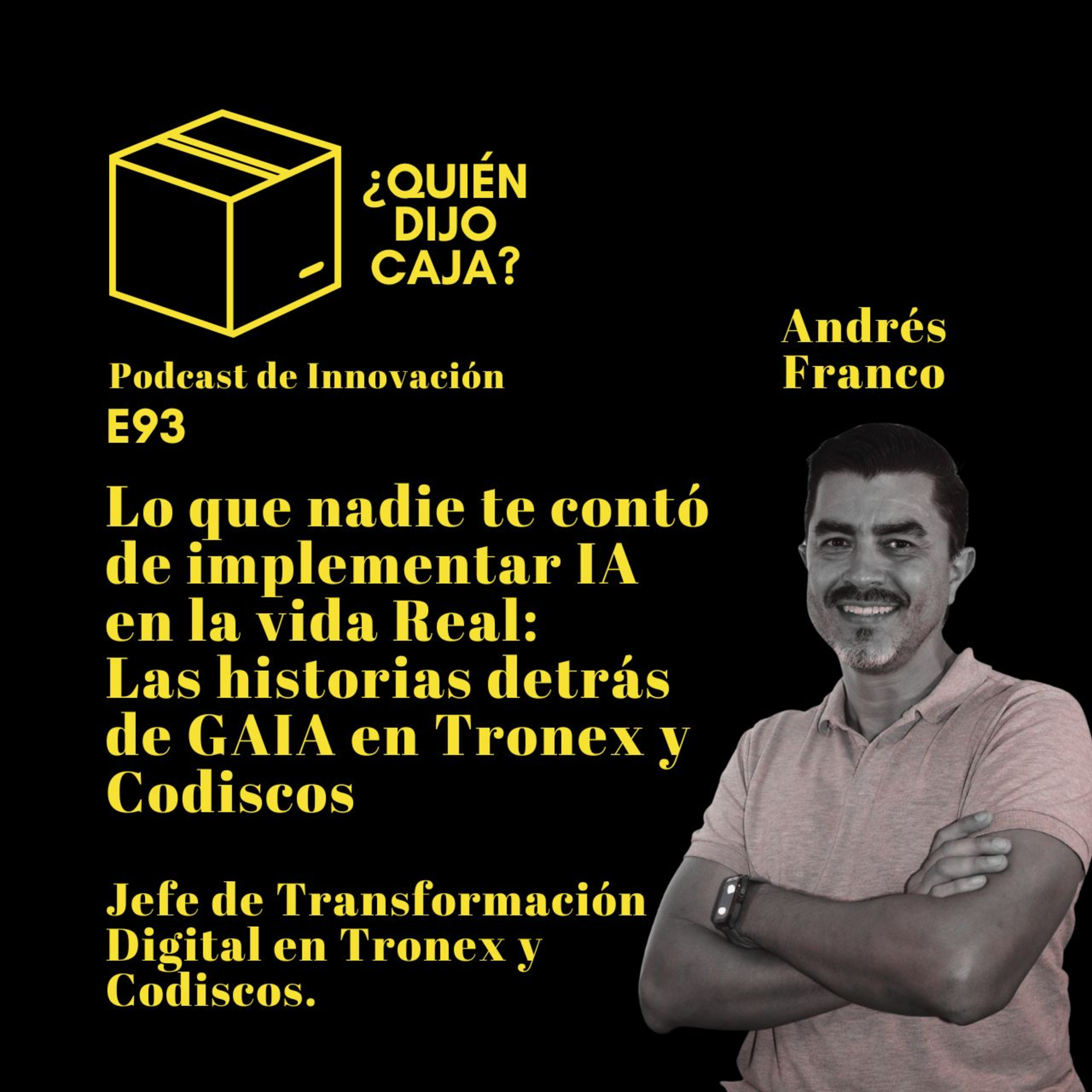 E93 LO QUE NADIE TE CONTÓ DE IMPLEMENTAR IA EN LA VIDA REAL. episode artwork