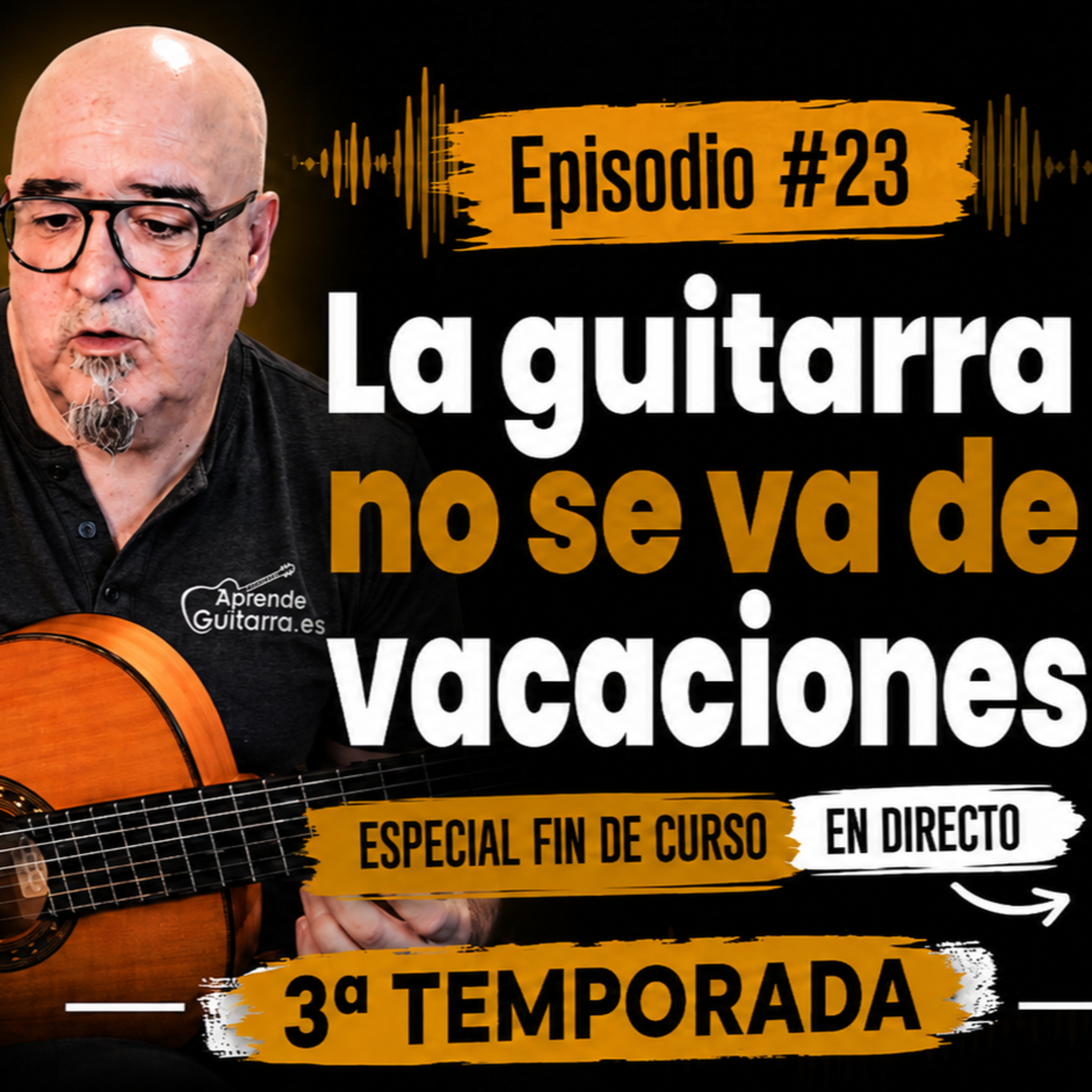 Episodio #23T3 – (ESPECIAL VIDEOPODCAST) La guitarra no se va de vacaciones episode artwork
