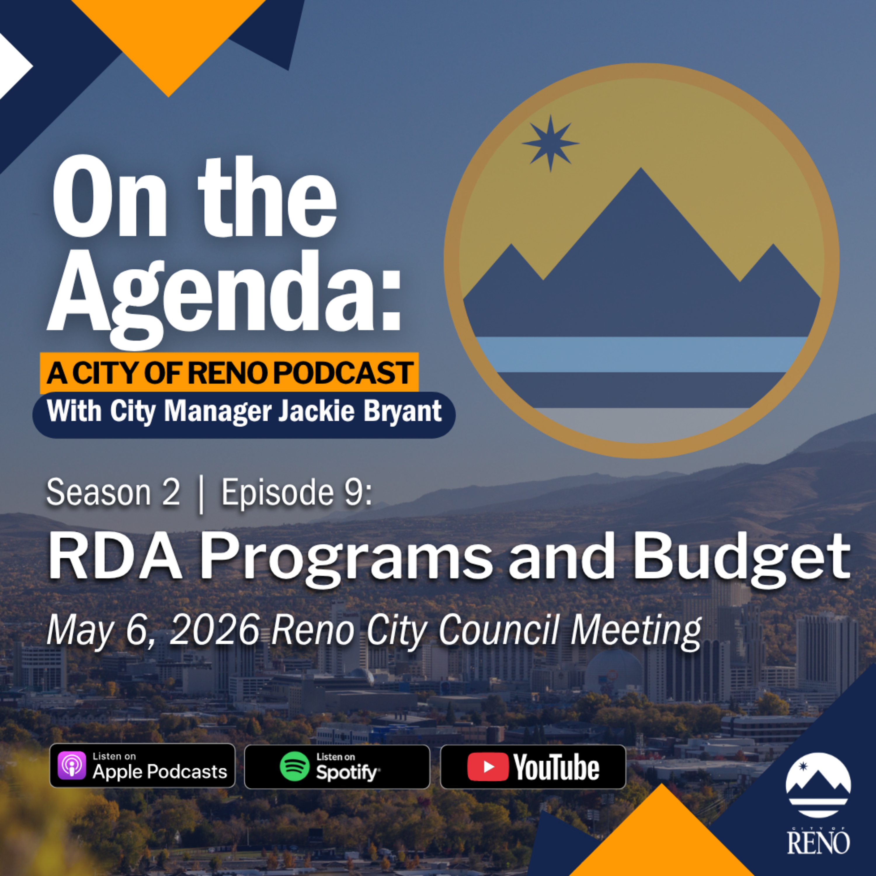Reno Redevelopment Agency Budget and Programs (Reno City Council Meeting 5.6.26) episode artwork