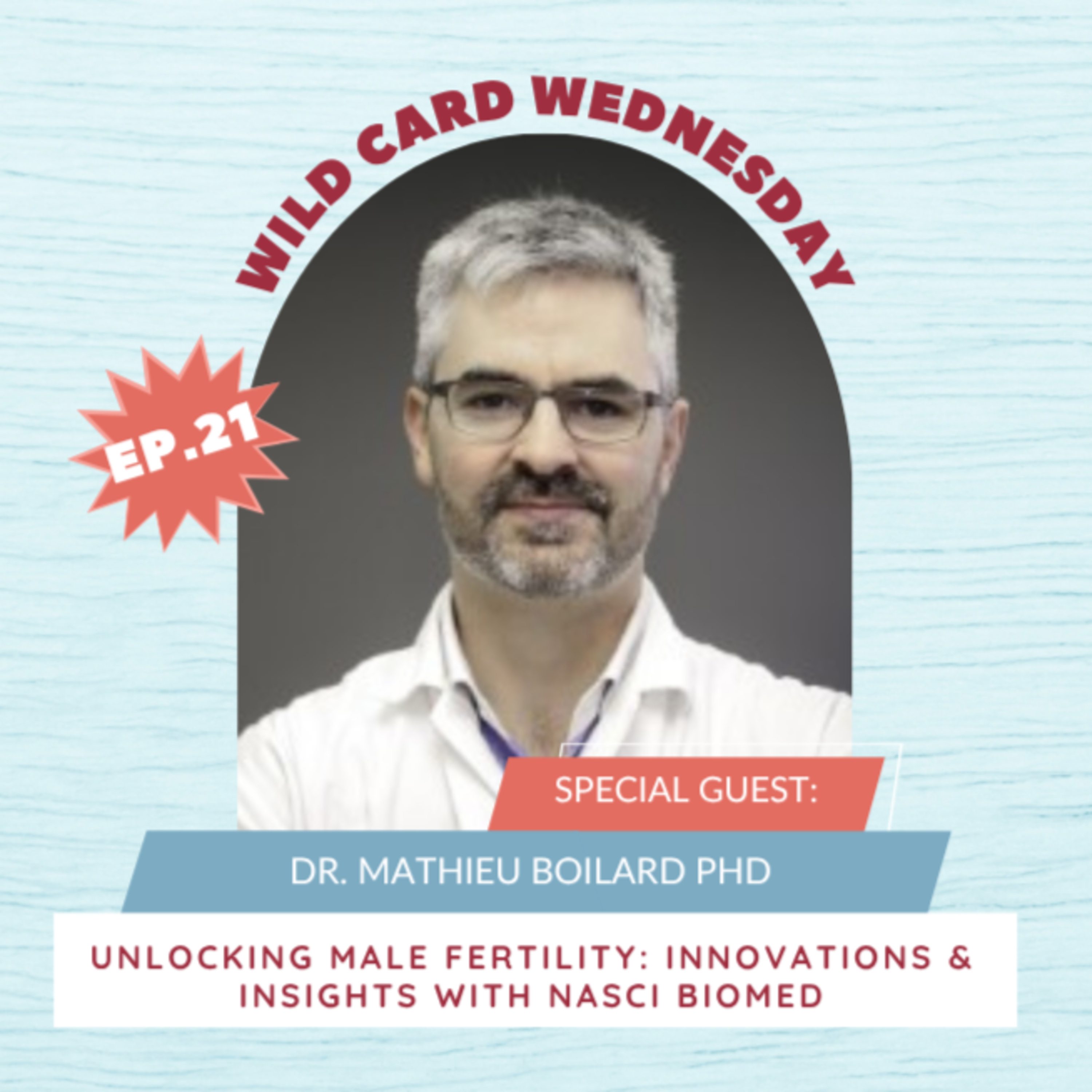 FERTILITY VILLAGE LIVE * Episode 21 * Unlocking Male Fertility: Innovations & Insights with Dr. Mathieu Boilard, PhD, Co-Founder and CEO of Nasci Biomed episode artwork