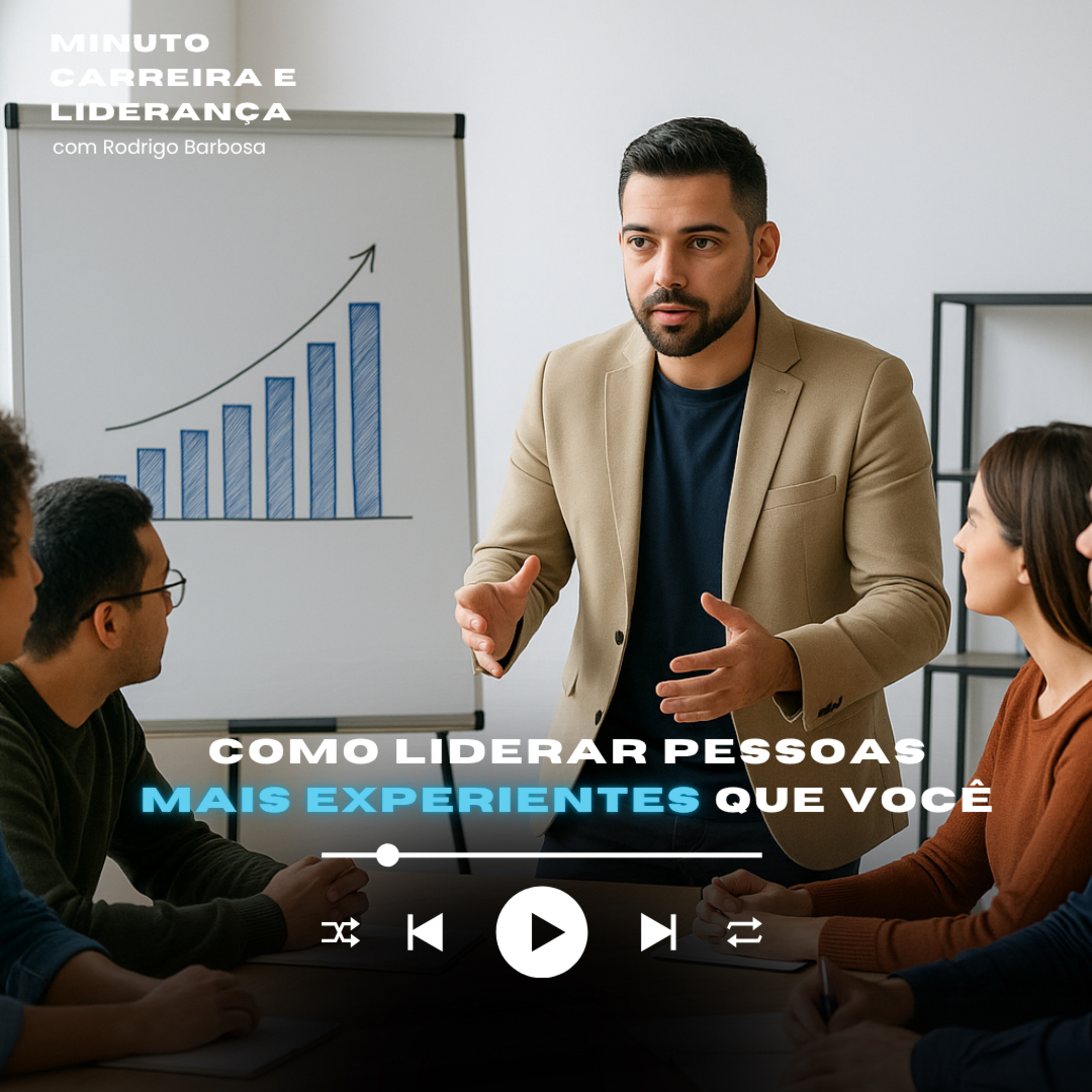 MINUTO CARREIRA E LIDERANÇA #307 | Como liderar pessoas mais experientes que você? | RODRIGO BARBOSA