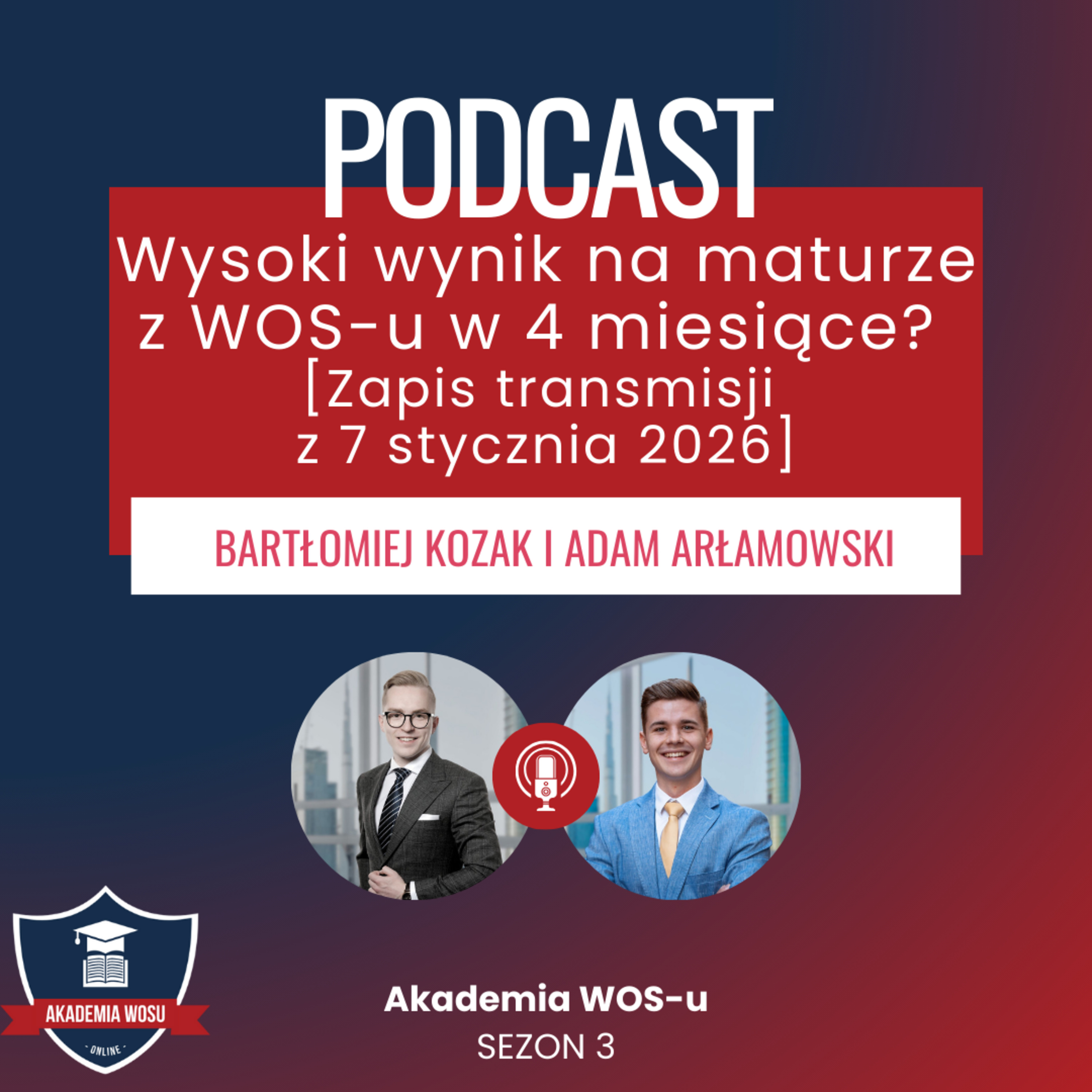 87. Jak w 4 miesiące zrobić wysoki wynik na maturze z WOS-u?  episode artwork