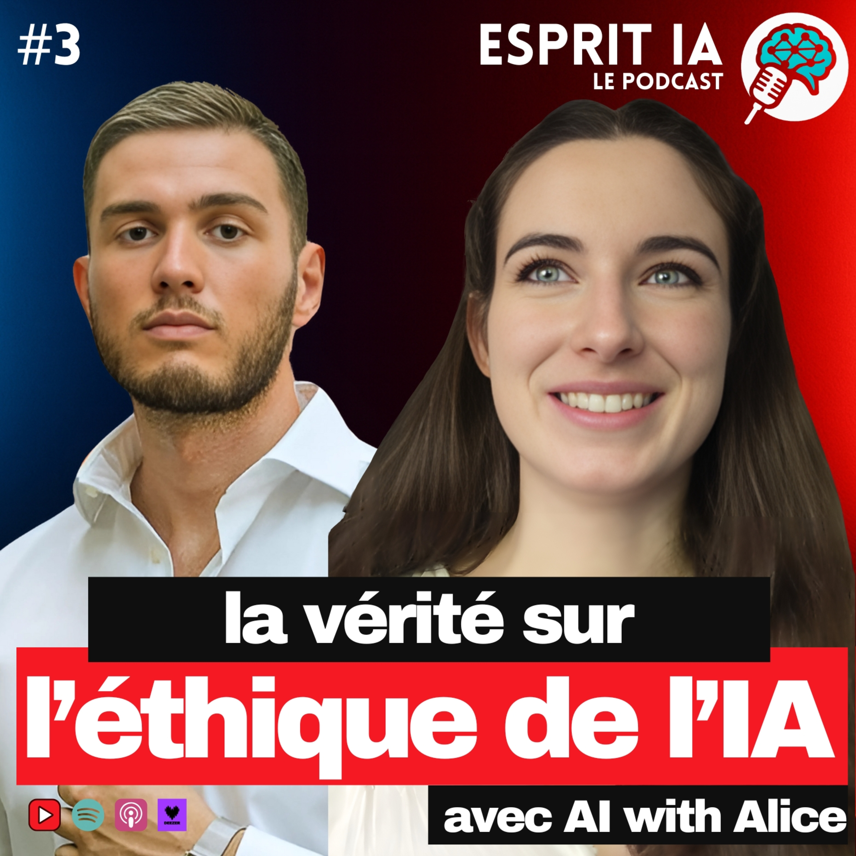 #3 TOUT SAVOIR SUR L'ETHIQUE DE L'IA - Esprit IA avec AIwithAlice episode artwork