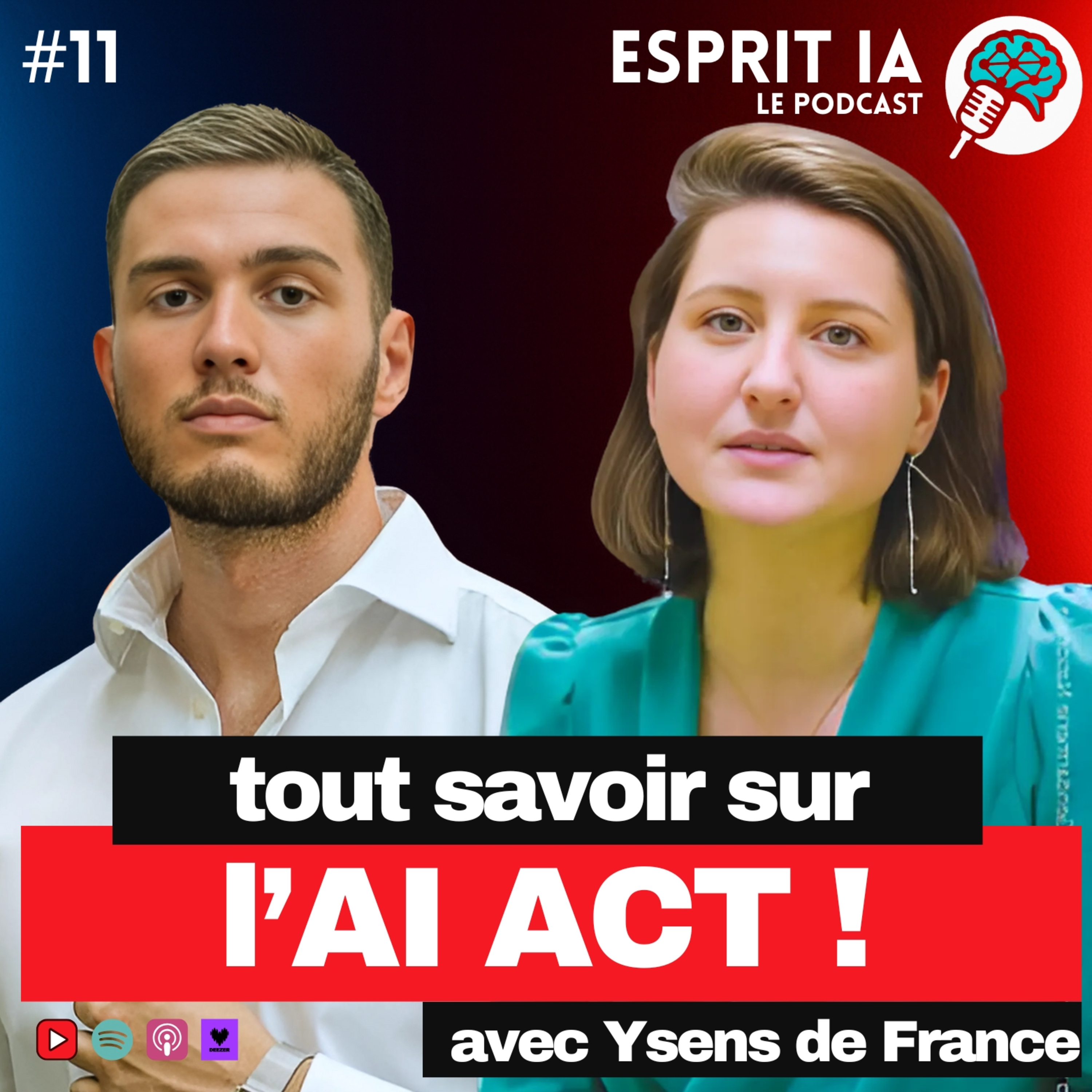 #11 LA REGLEMENTATION DE L'IA ENFIN DECODEE PAR DES EXPERTS - Esprit IA avec Ysens de France episode artwork