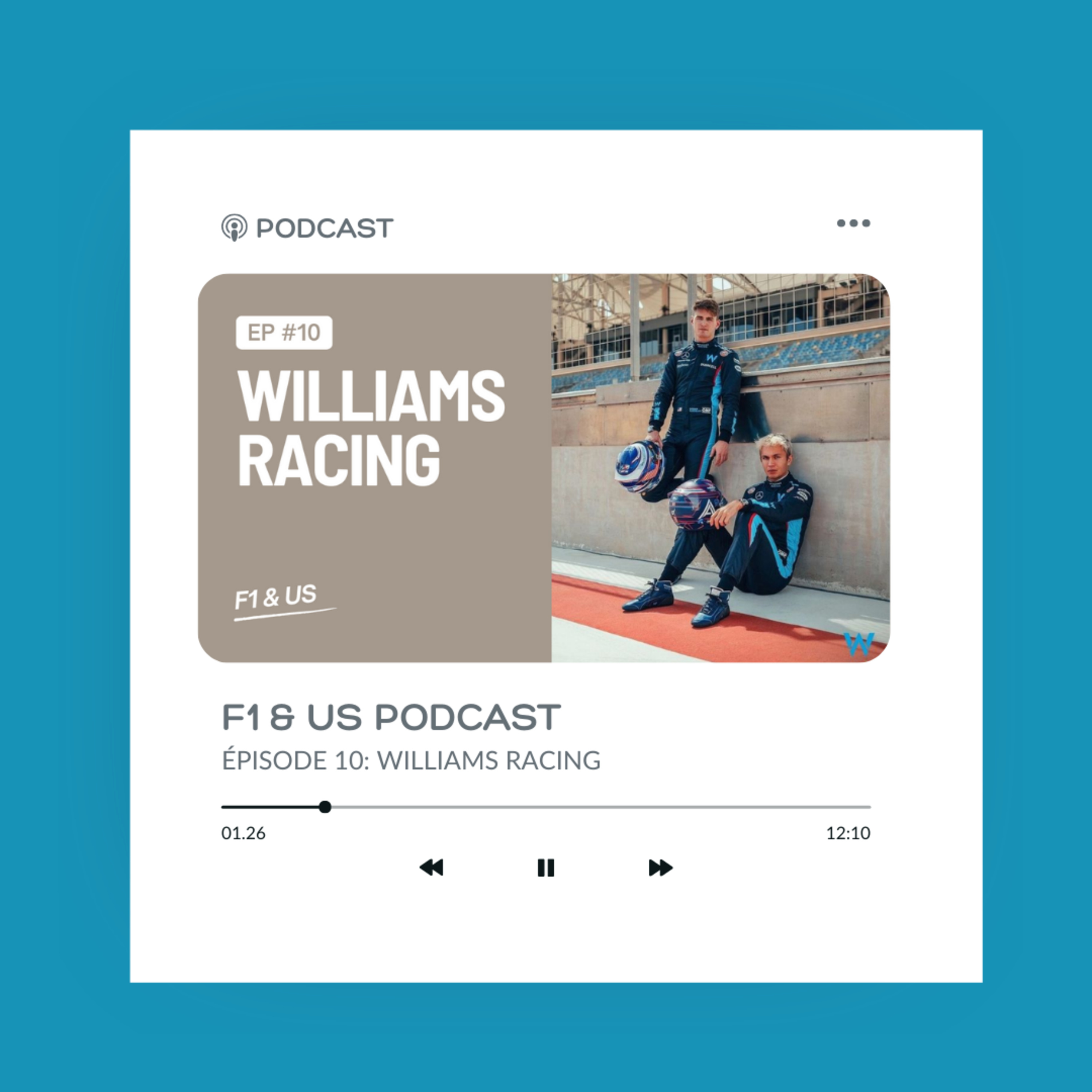Episode #10 - Williams Racing | PODCAST F1 & US episode artwork