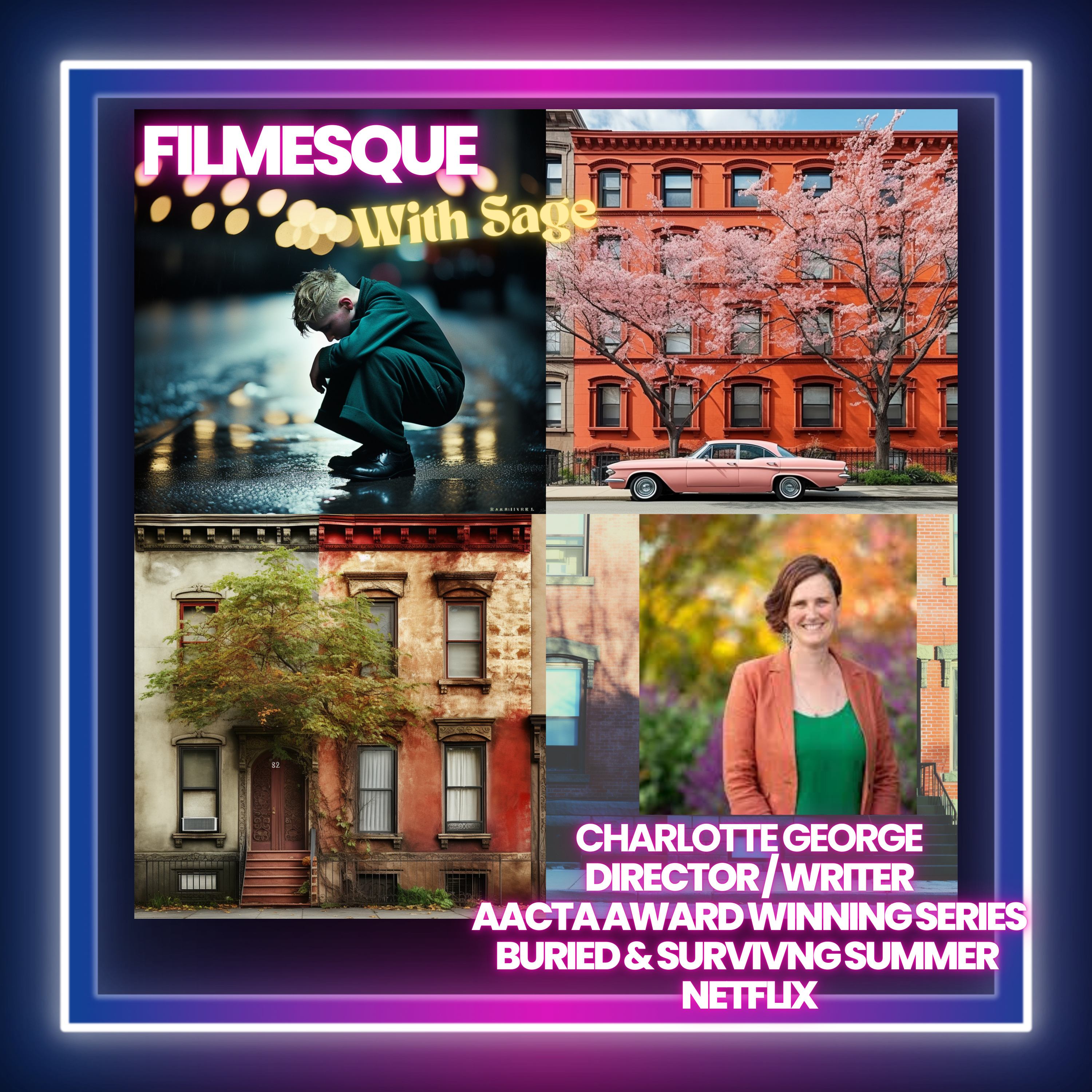 Ep 9 The Mum-Noir: Using the comedic lens to examine human nature with Charlotte George episode artwork
