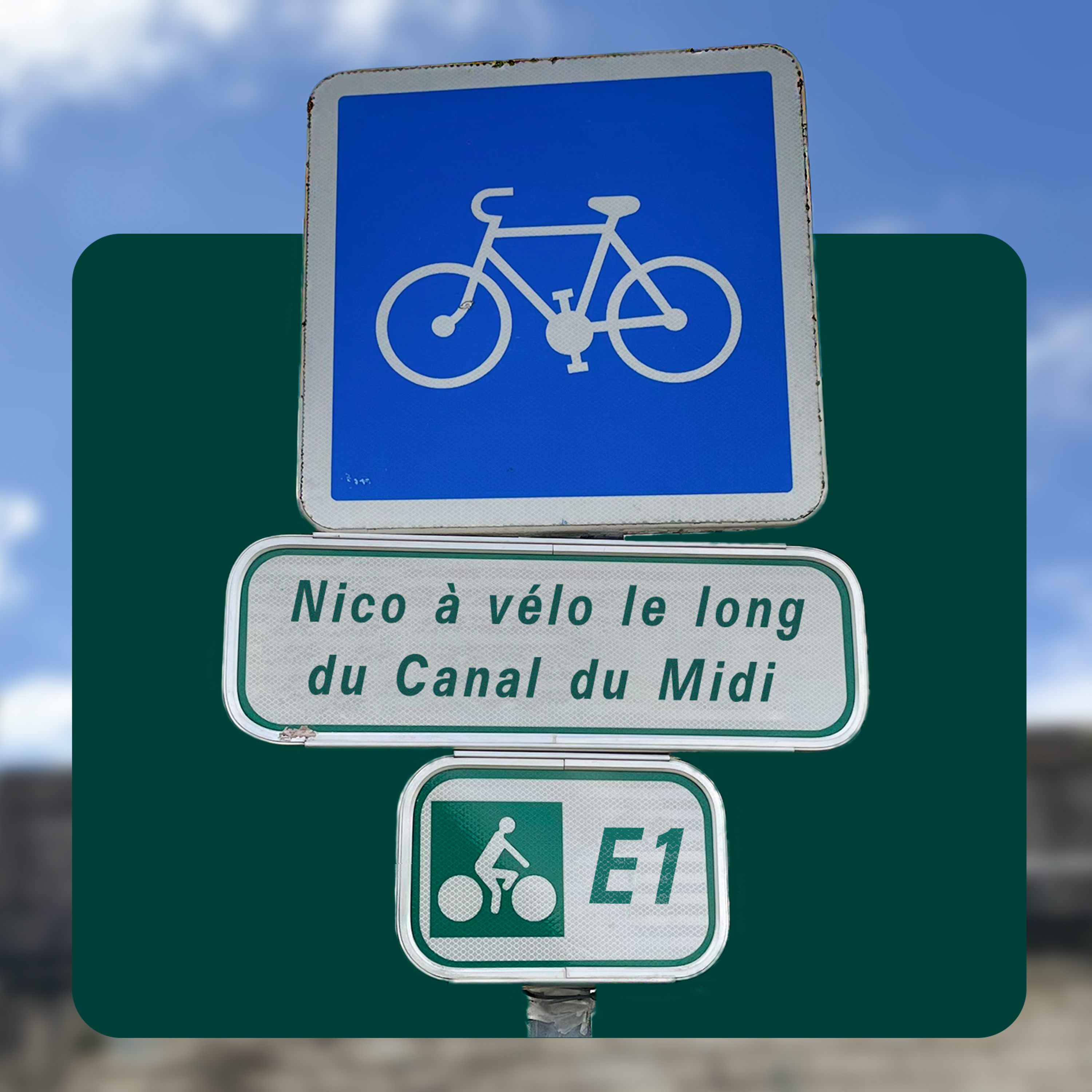 Nico à vélo – E1 – Canal du Midi – Les marcheurs