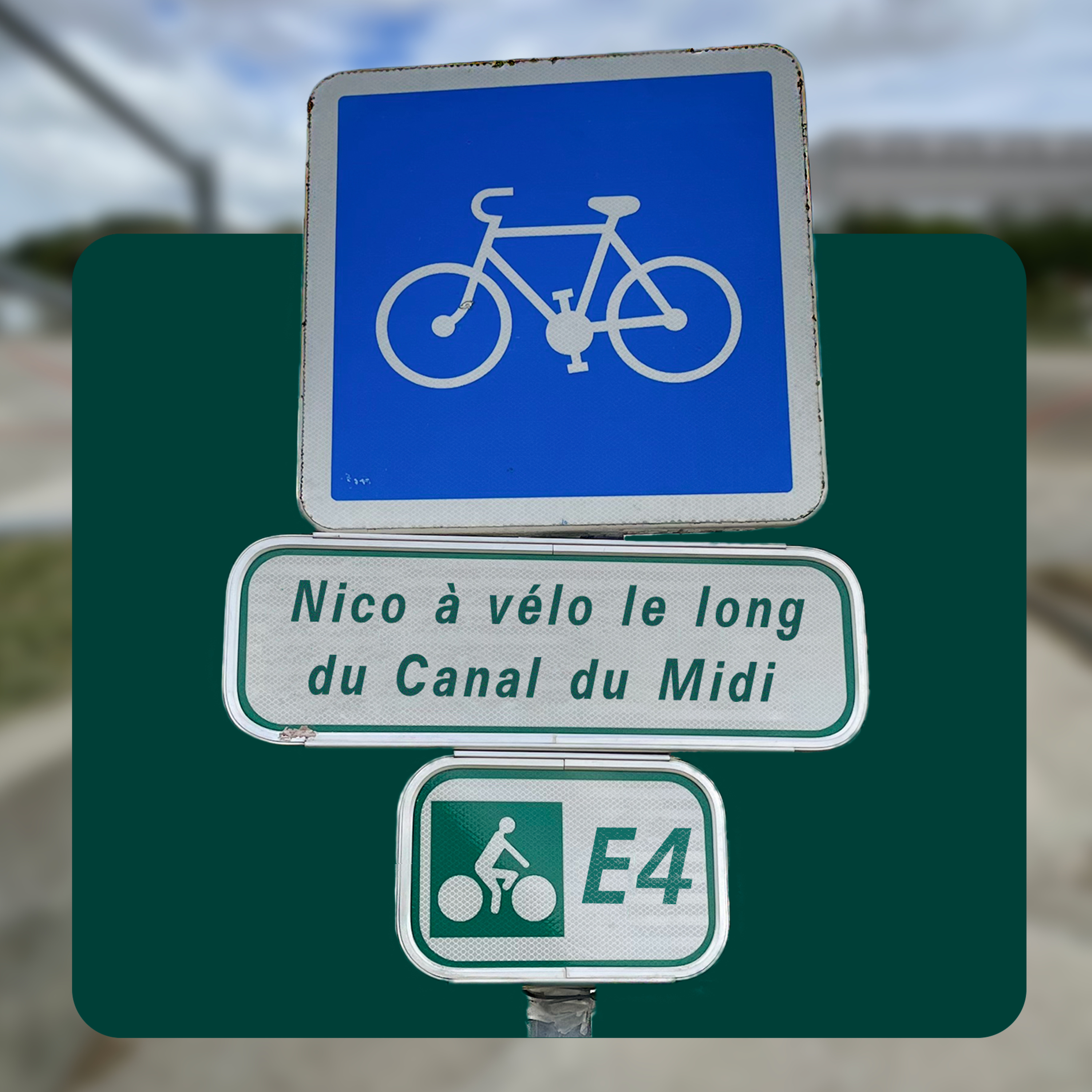 Nico à vélo – E4- Canal du Midi – Les pêcheurs