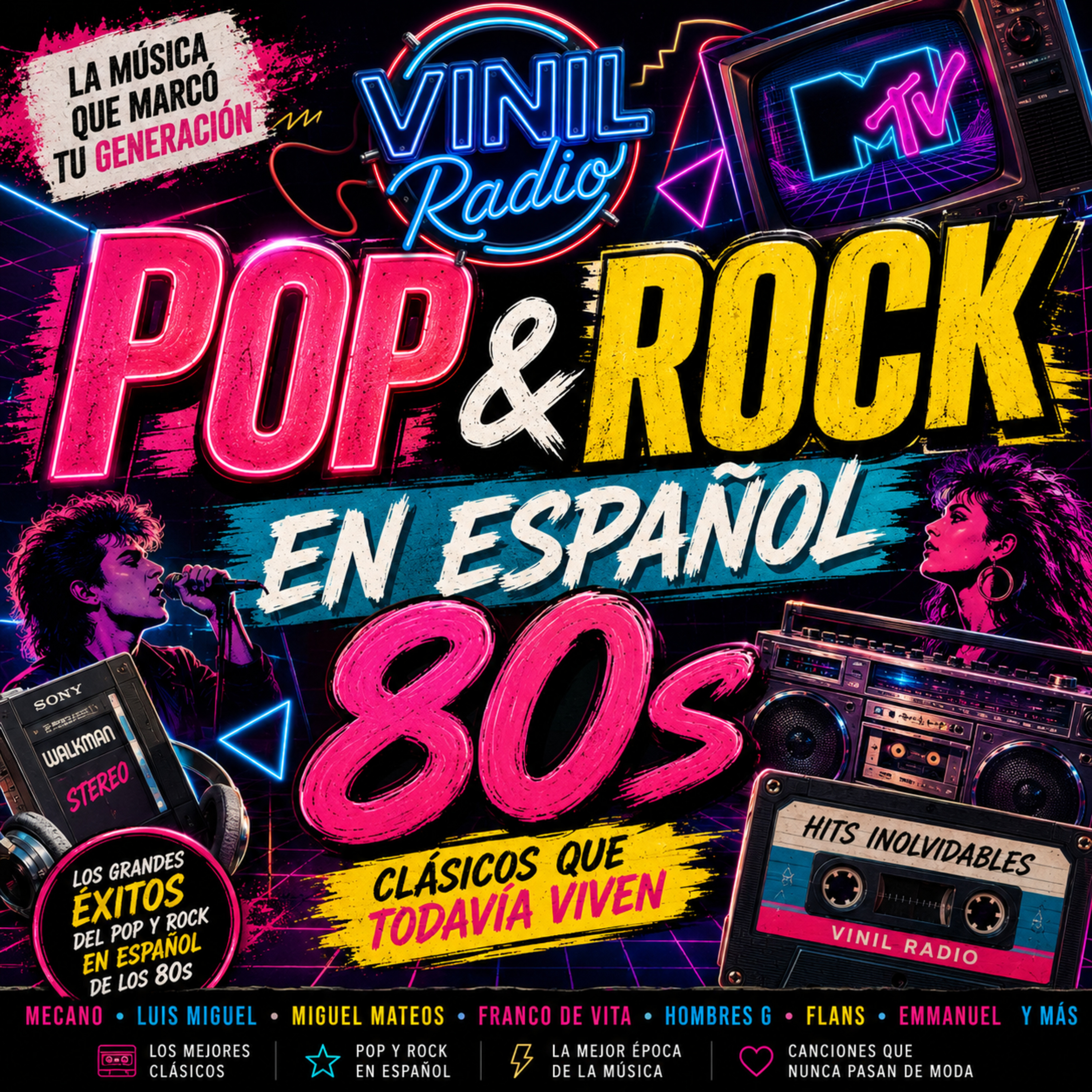 80s Pop & Rock en Español: Cuando las Canciones Tenían Personalidad | Vinil Radio