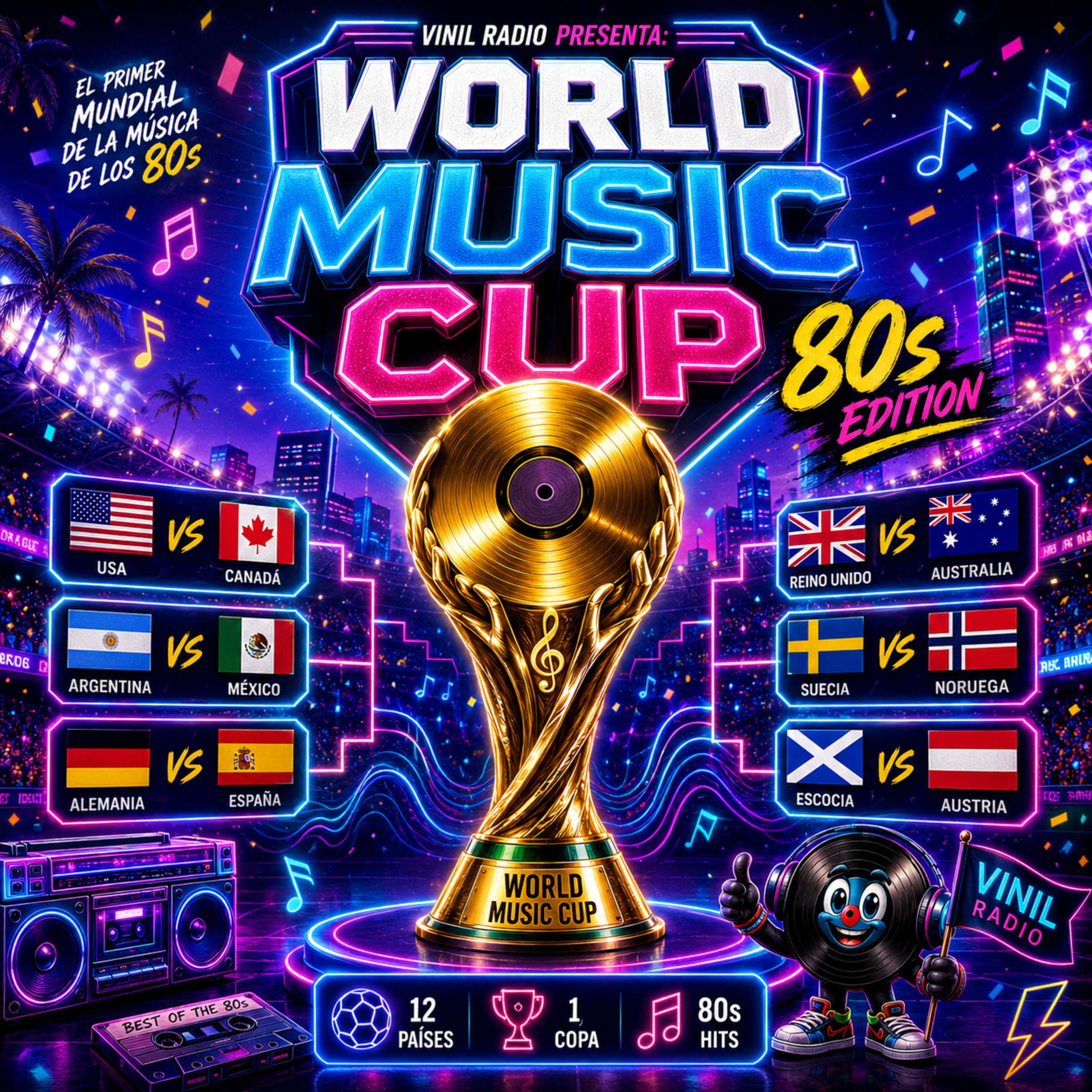 Mundial FIFA 2026: ¿Qué País Tiene el Mejor Hit de los 80s? | Vinil Radio