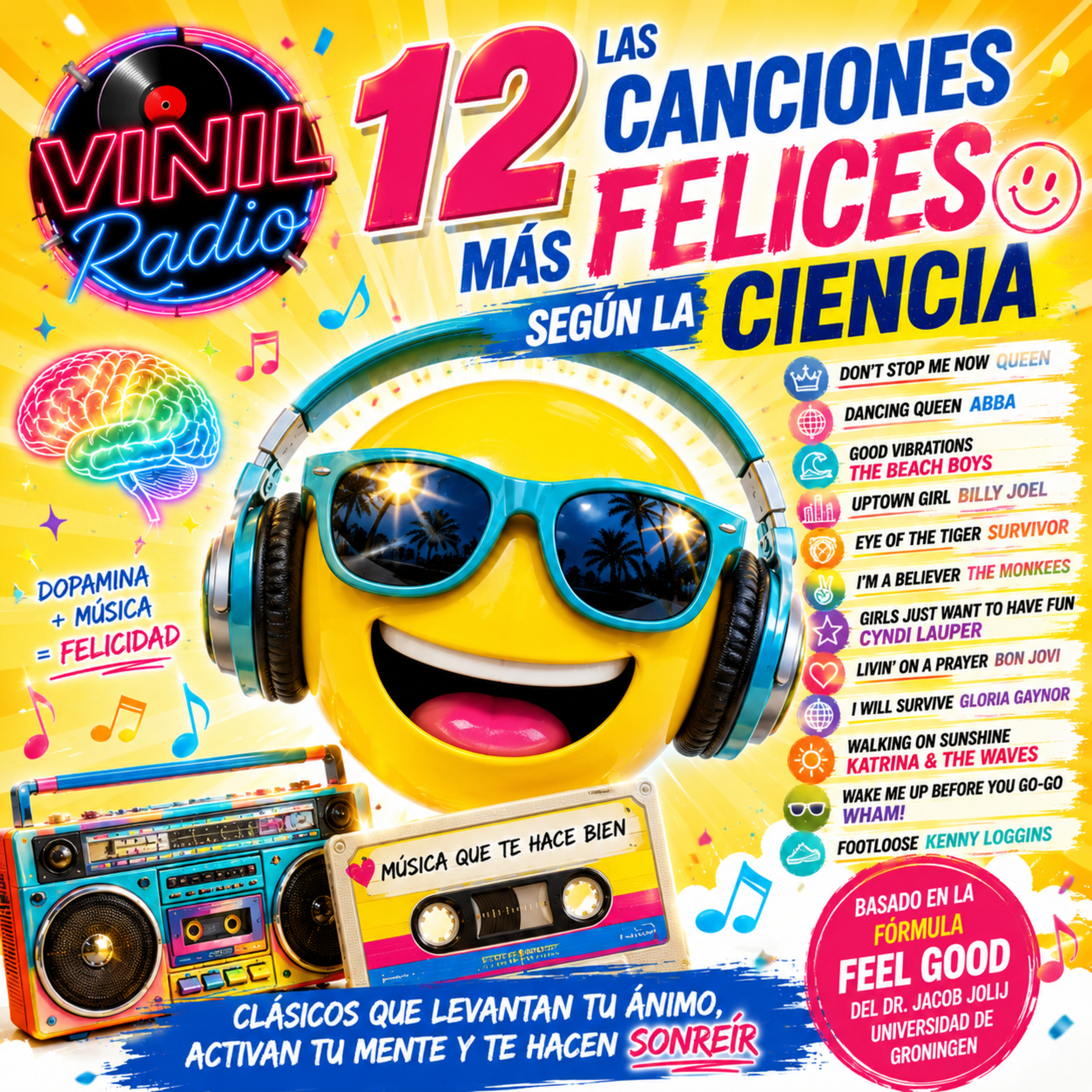 Las 12 Canciones Más Felices, Según la Ciencia | Vinil Radio episode artwork