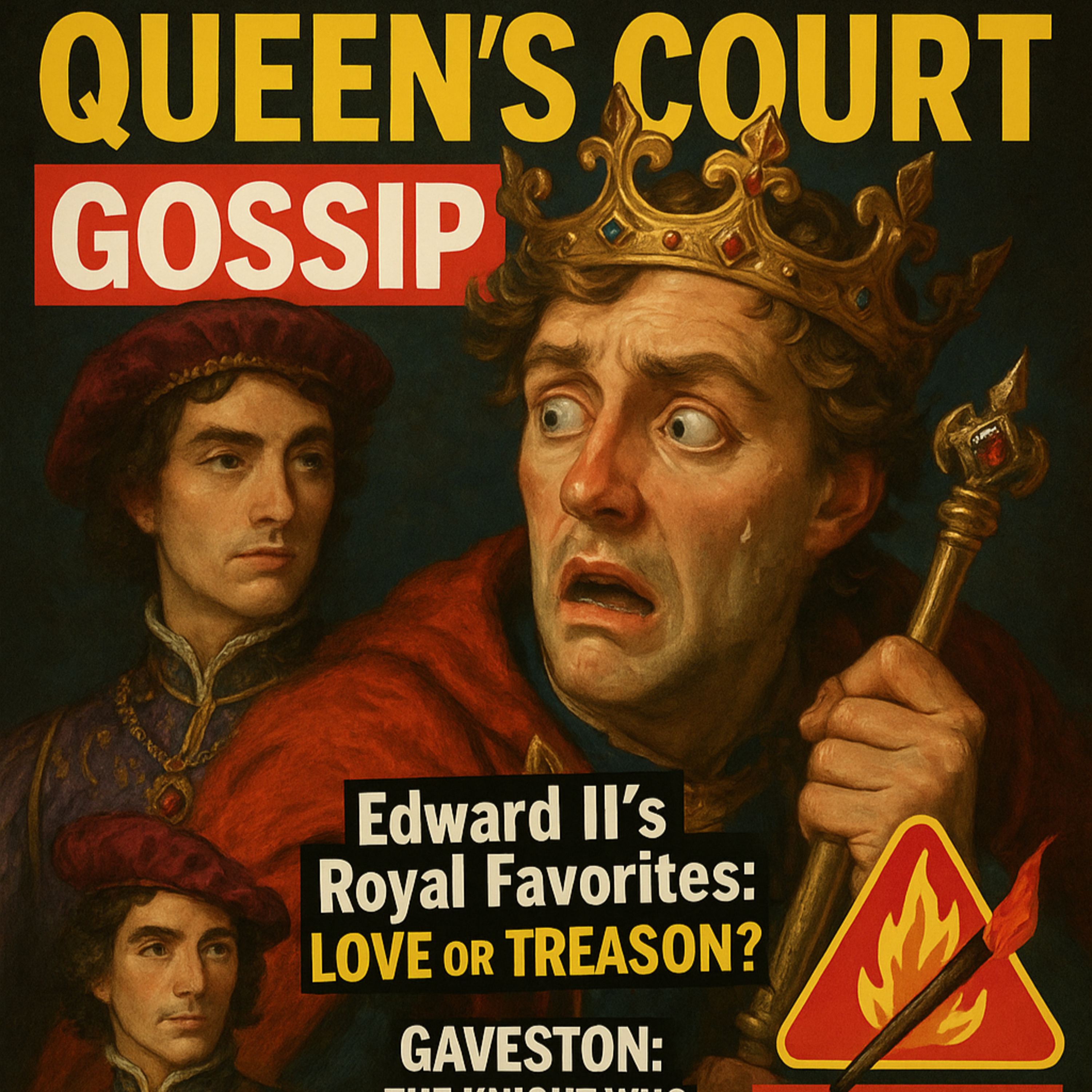 Patreon Preview Queens Court Gossip Edward II episode artwork