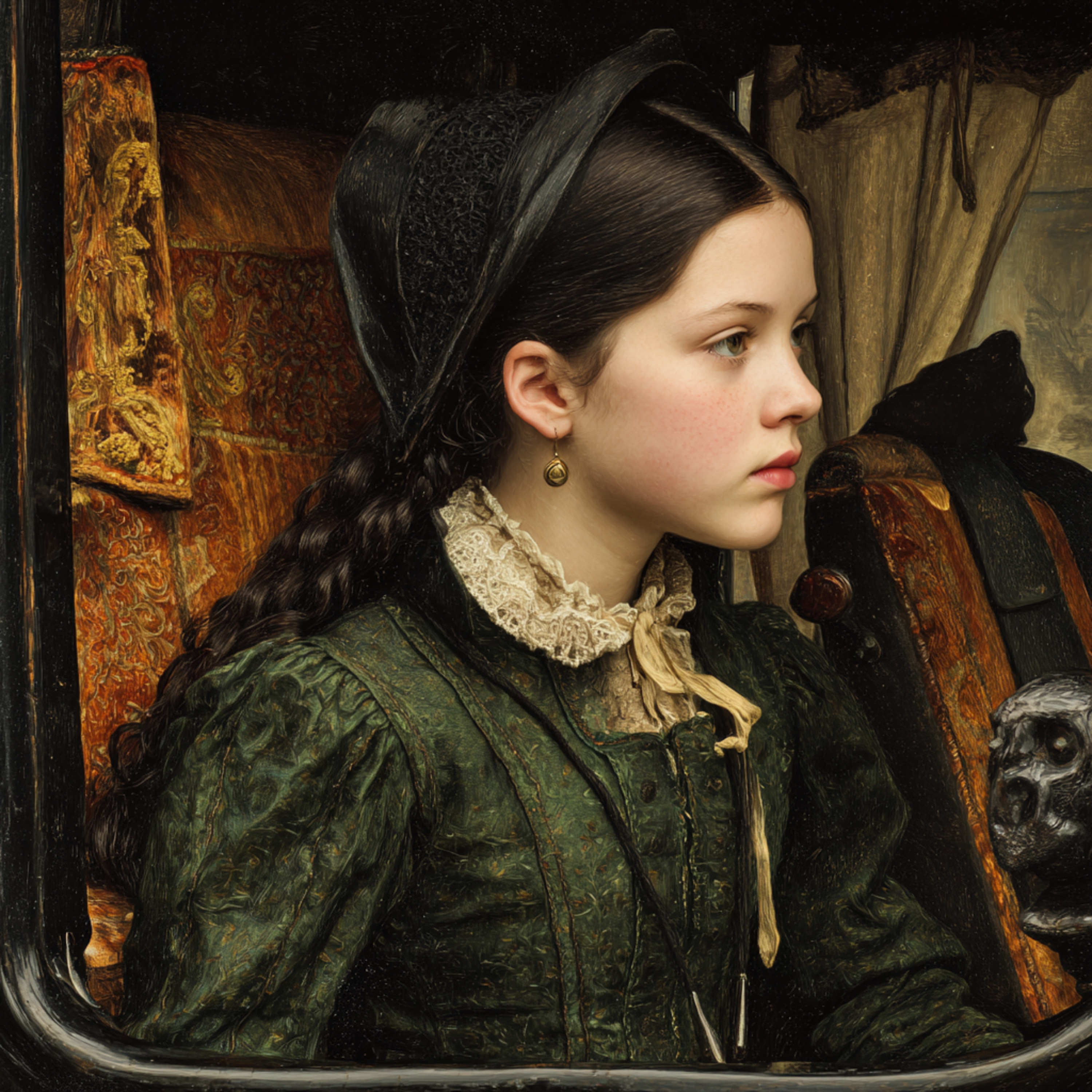 My Tudor Era Tapestry 1513 Anne leaves England