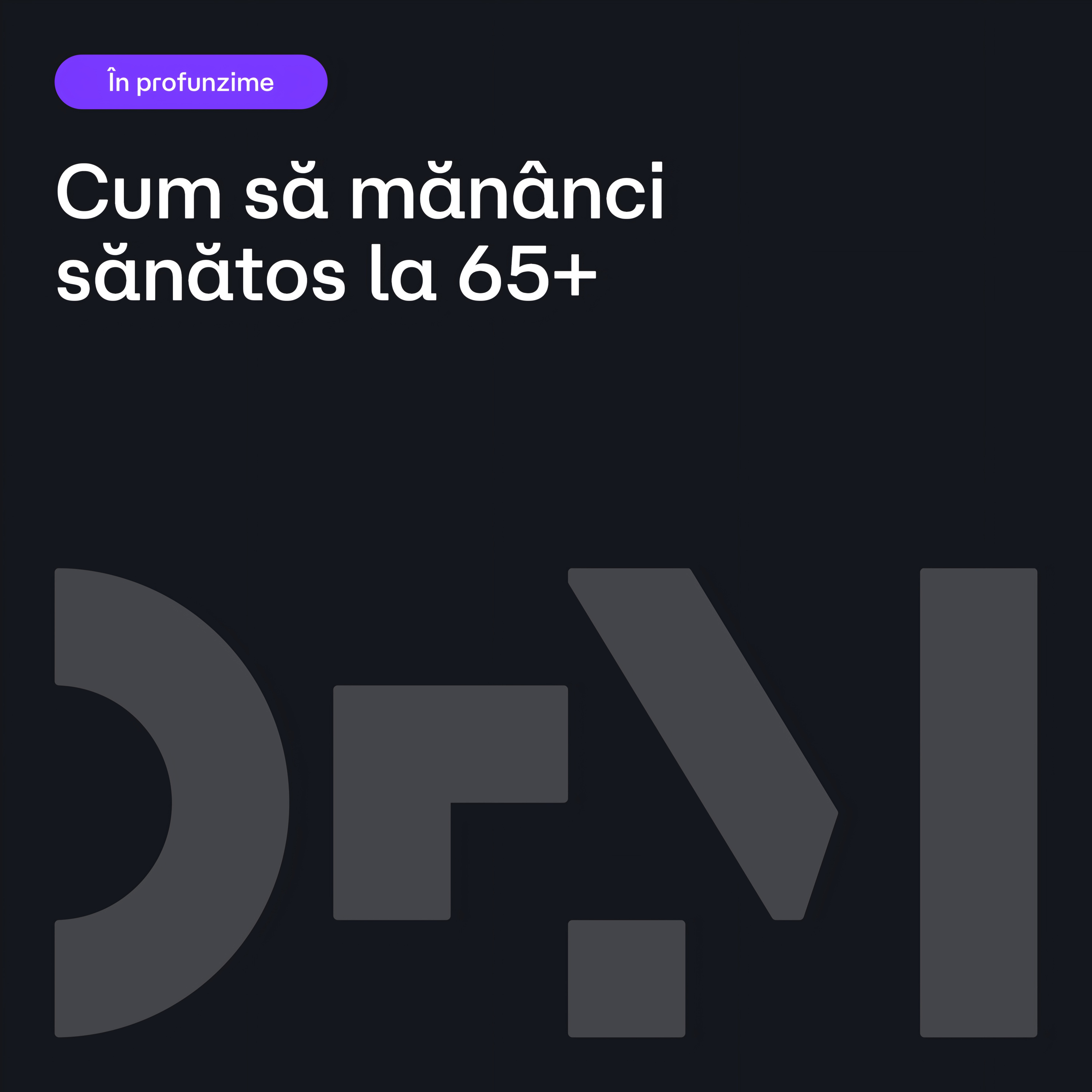 Mâncare sănătoasă, cu bani puțini, pentru cei vârstnici episode artwork