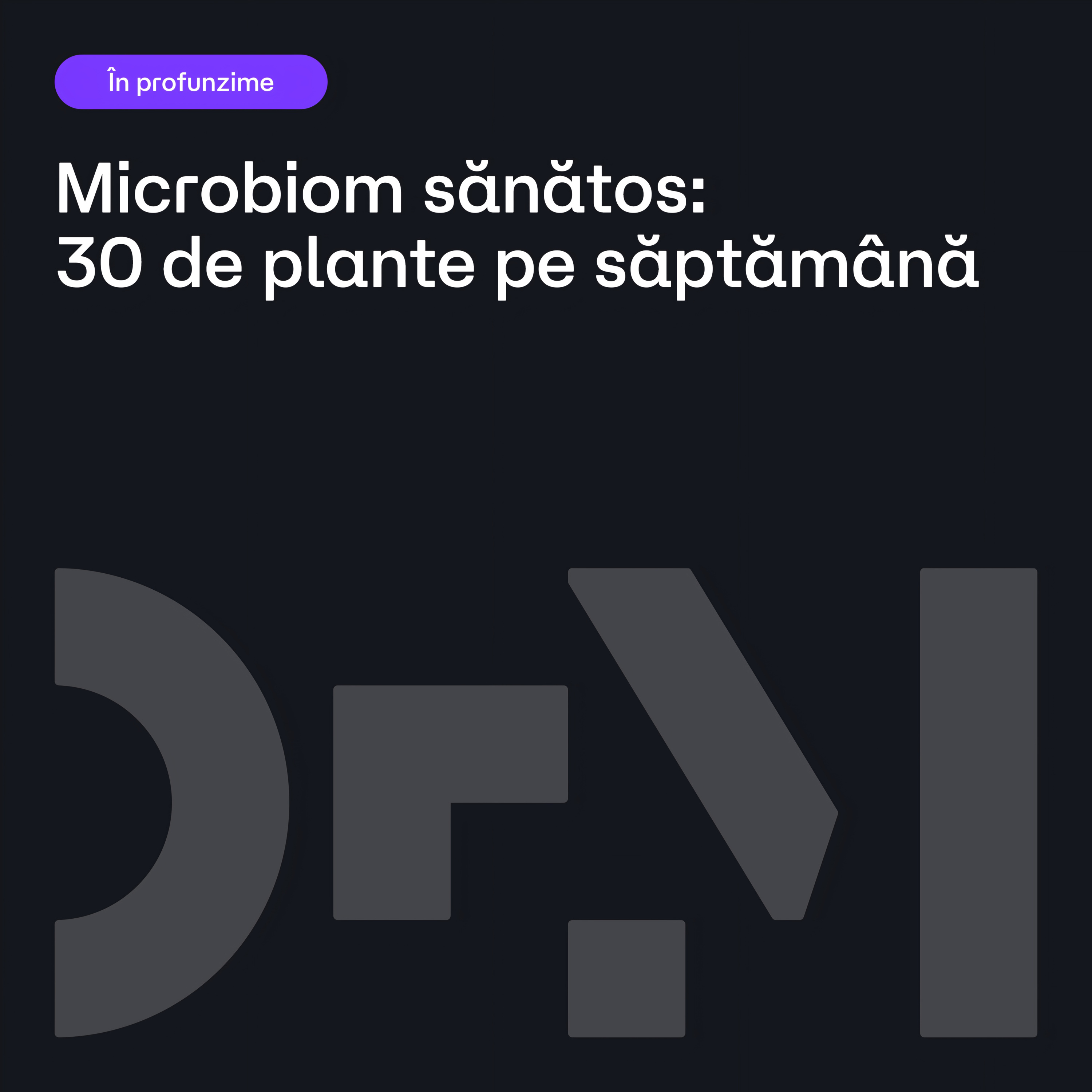 Recomandări pentru un MICROBIOM sănătos (Partea a III-a) episode artwork