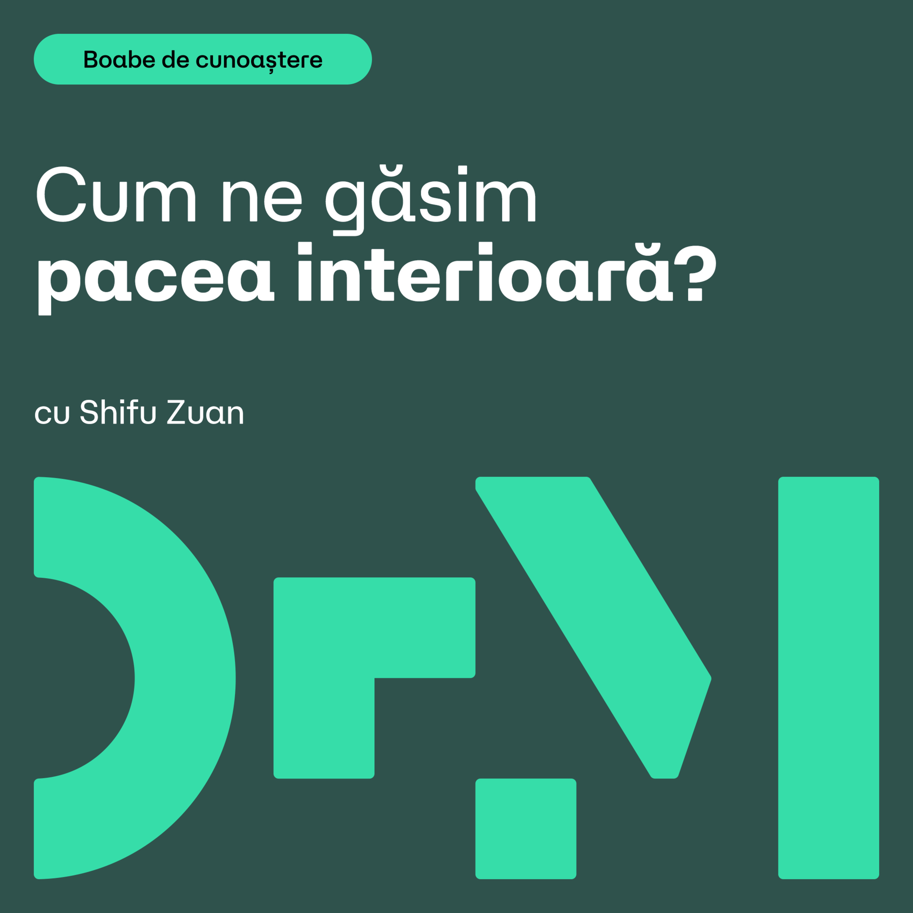 Când nu mai alergi, începi să trăiești | BOABE DE CUNOAȘTERE | cu Shifu Zuan