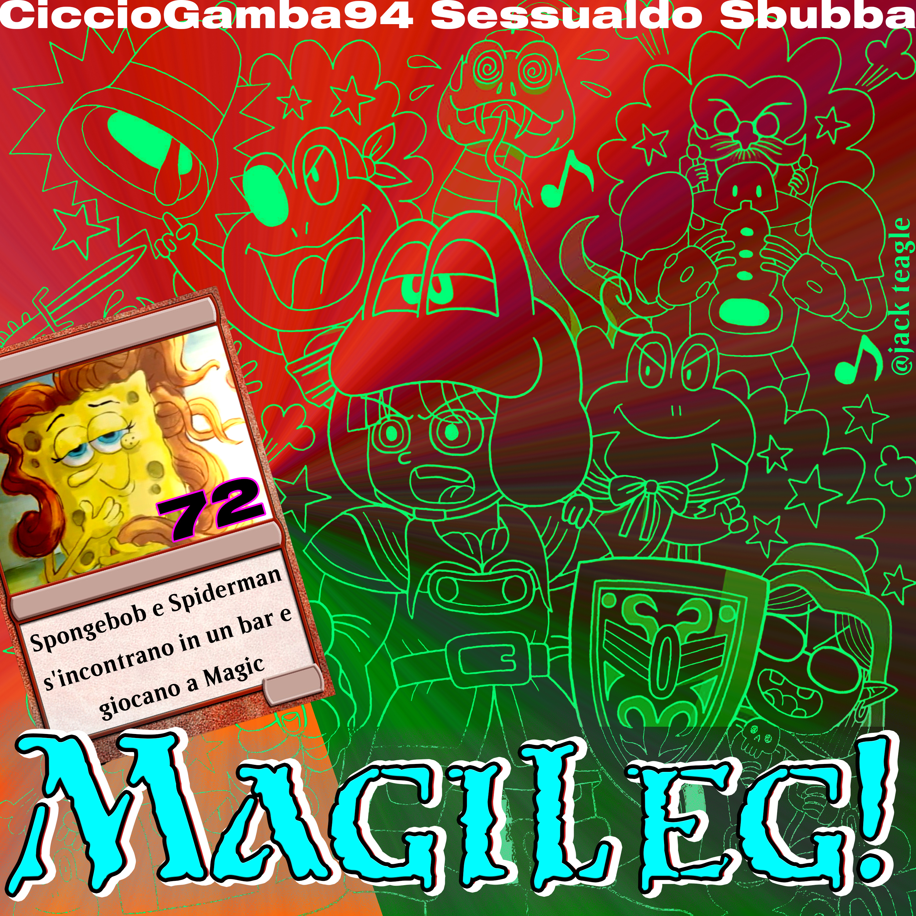 Magileg 72 - Spongebob e Spiderman s'incontrano in un bar e giocano a Magic episode artwork