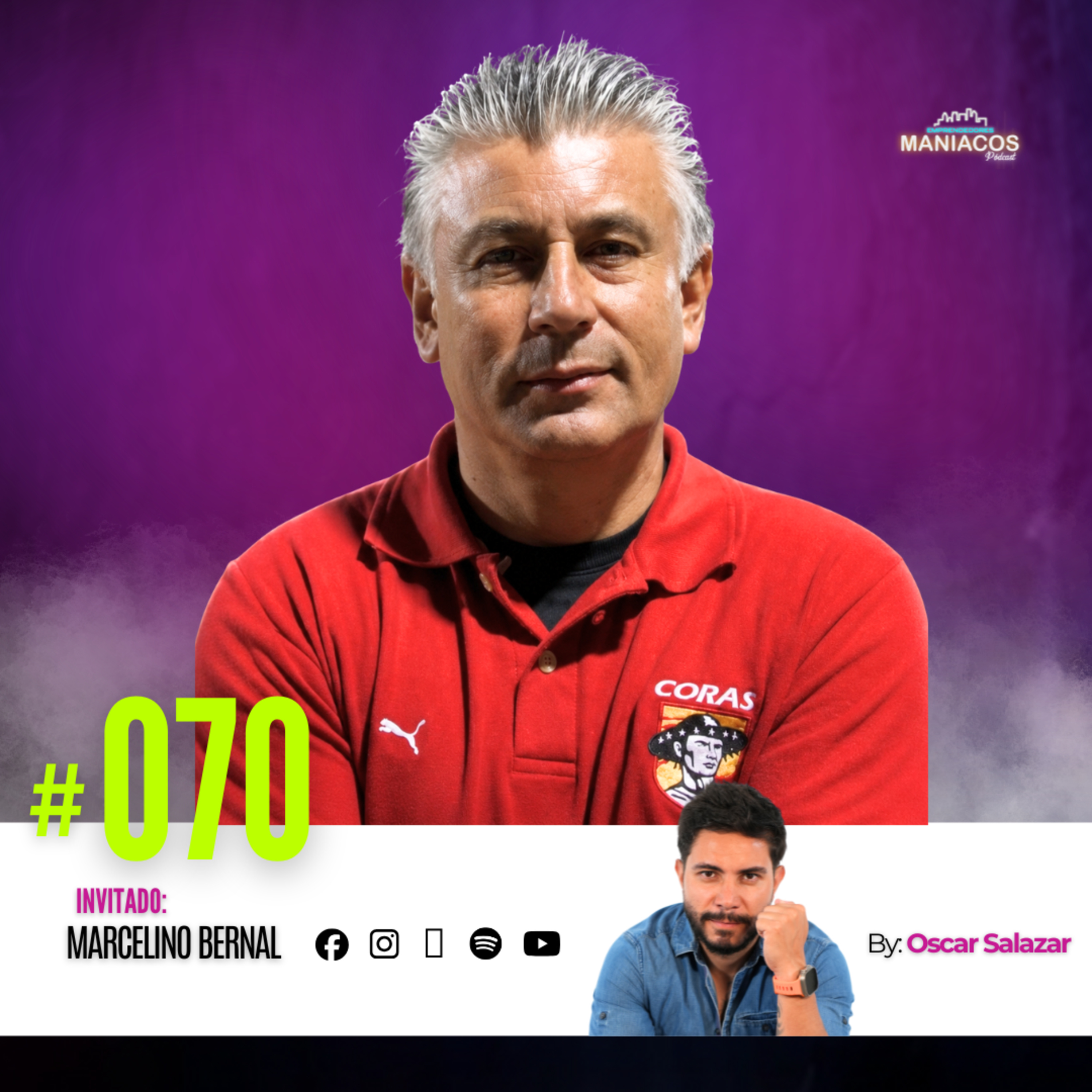 De Tepic a dos Mundiales con la Selección Mexicana | MARCELINO BERNAL en MANIACOS PODCAST #70 episode artwork