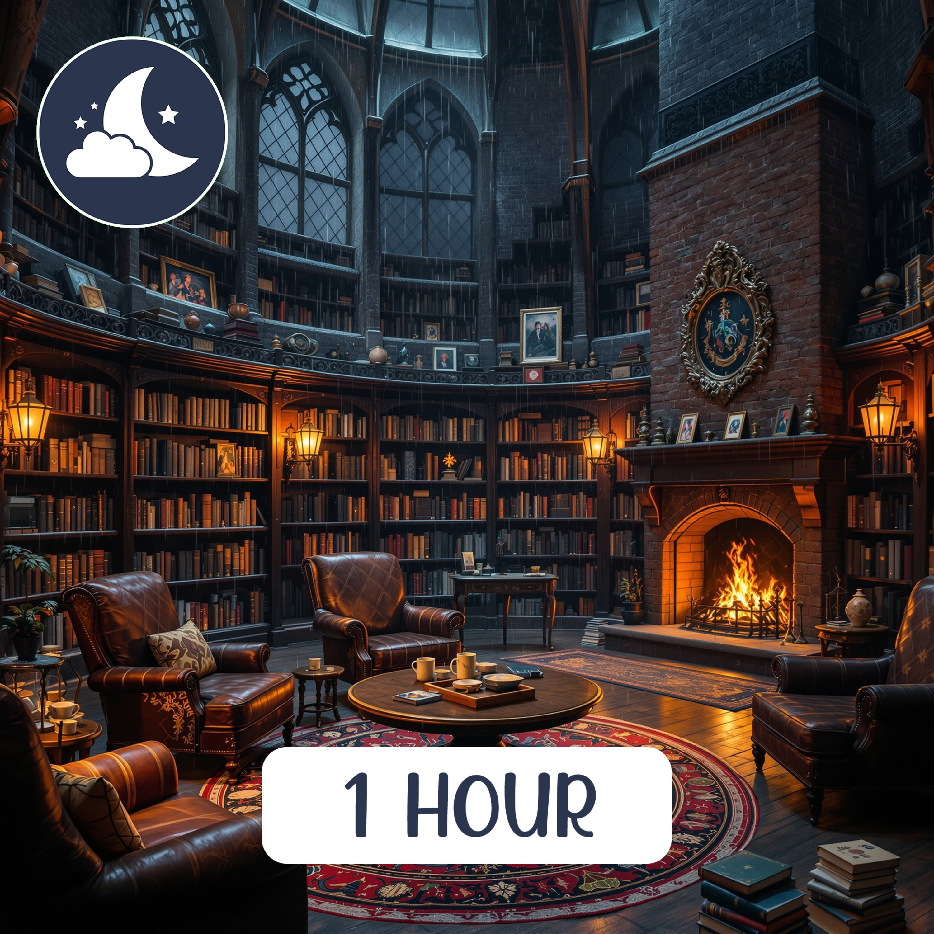Hogwarts Library Ambience: Harry Potter Inspired ASMR Sounds for Study, Sleep & Relaxation