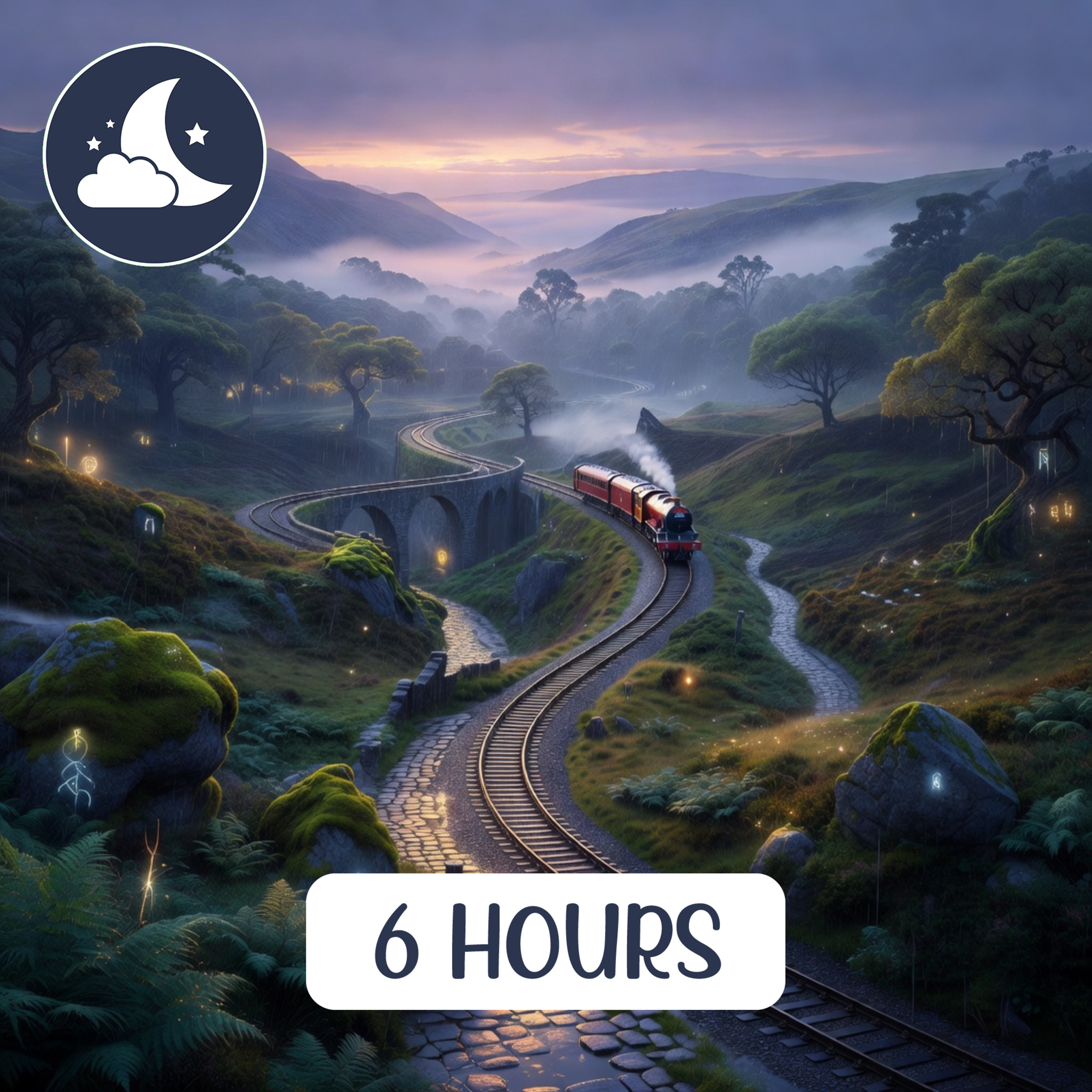 Hogwarts Express Train Ride: 6-Hour Relaxing Harry Potter ASMR Ambience for Sleep & Meditation | Day to Night Journey