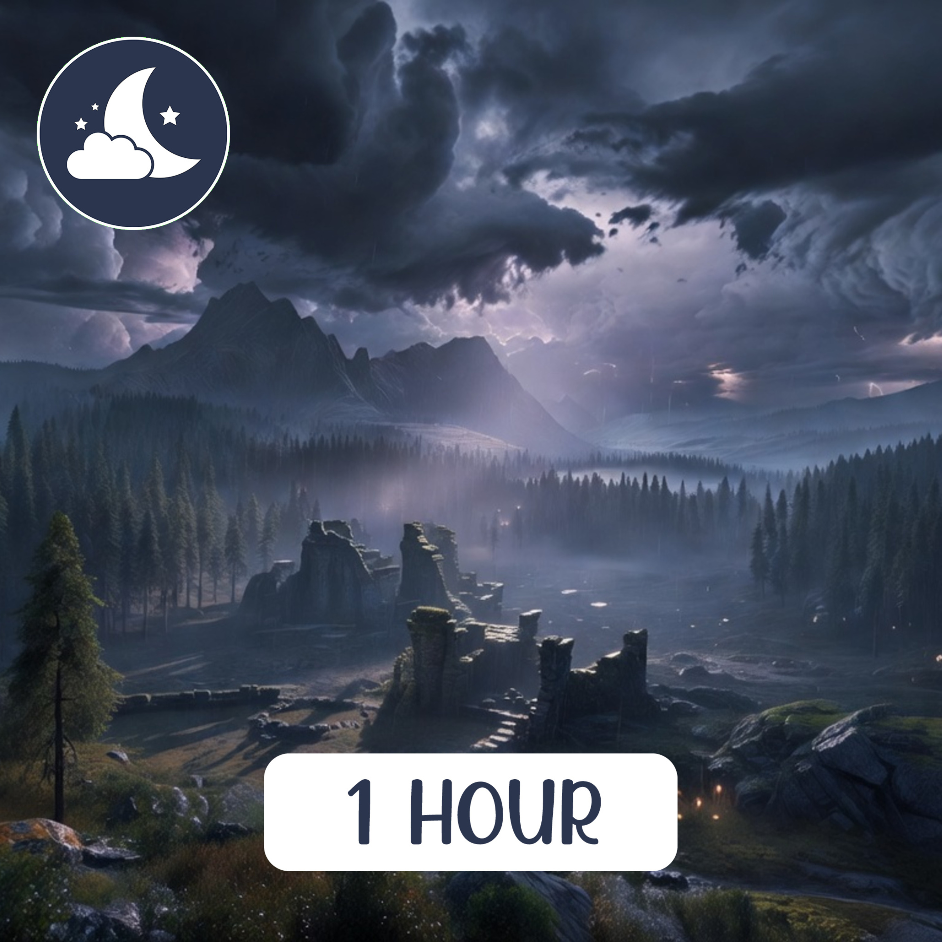 Skyrim Rainy Night Ambience: Soothing Music & Rain Sounds for Deep Sleep and Relaxation