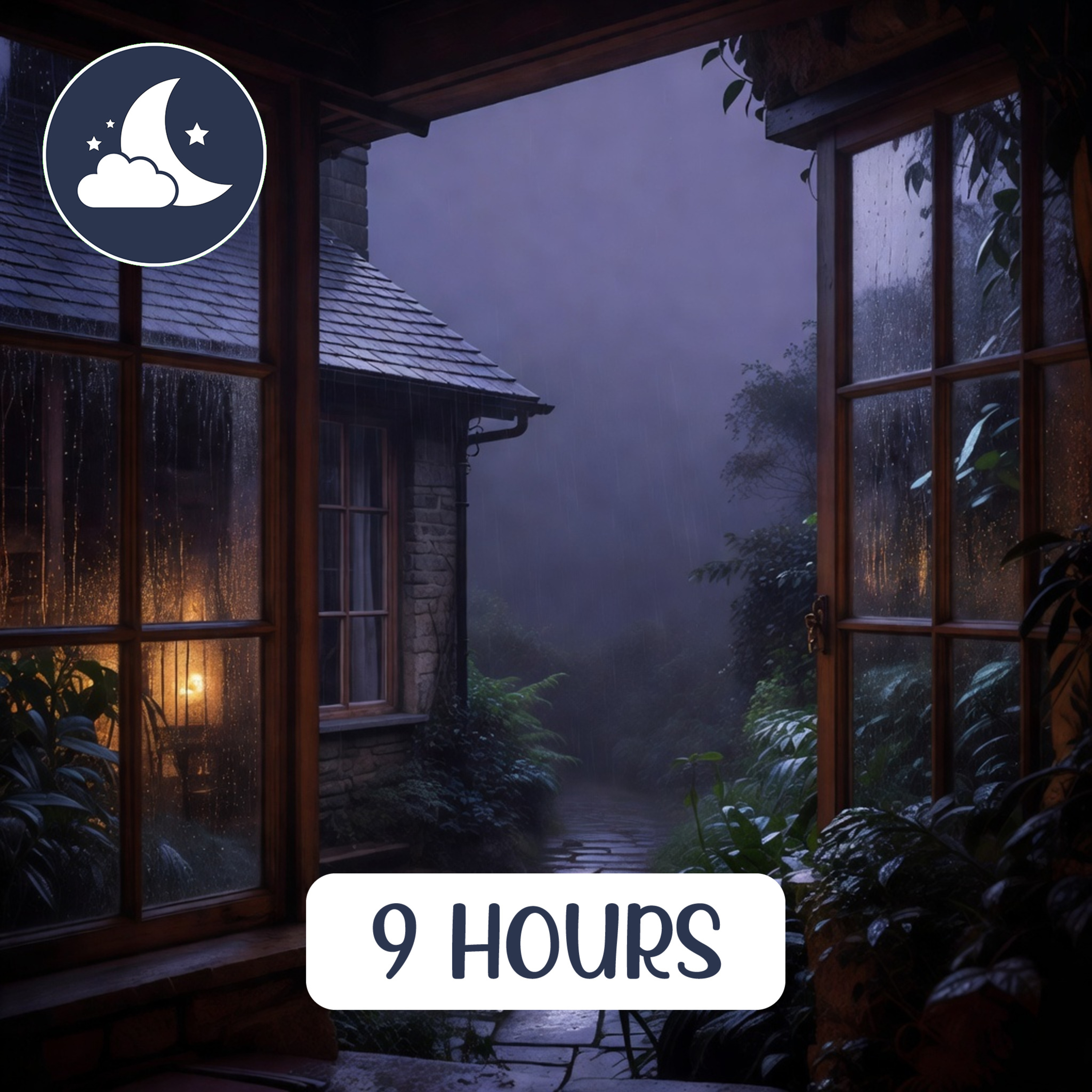 9 Hours Gentle Indoor Rain Sounds for Deep Sleep & Relaxation 🌧️ No Thunder