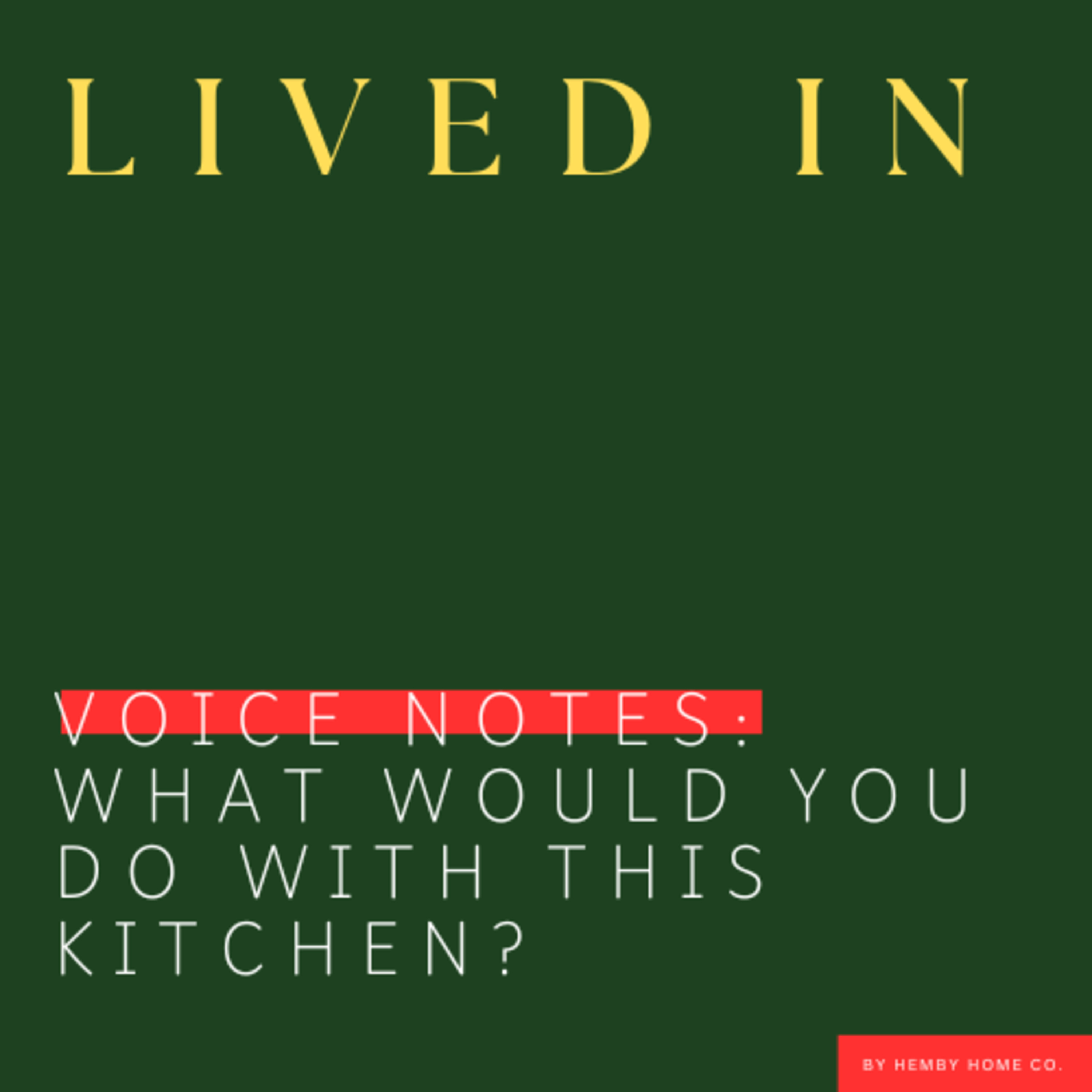 What would you do with this kitchen? episode artwork