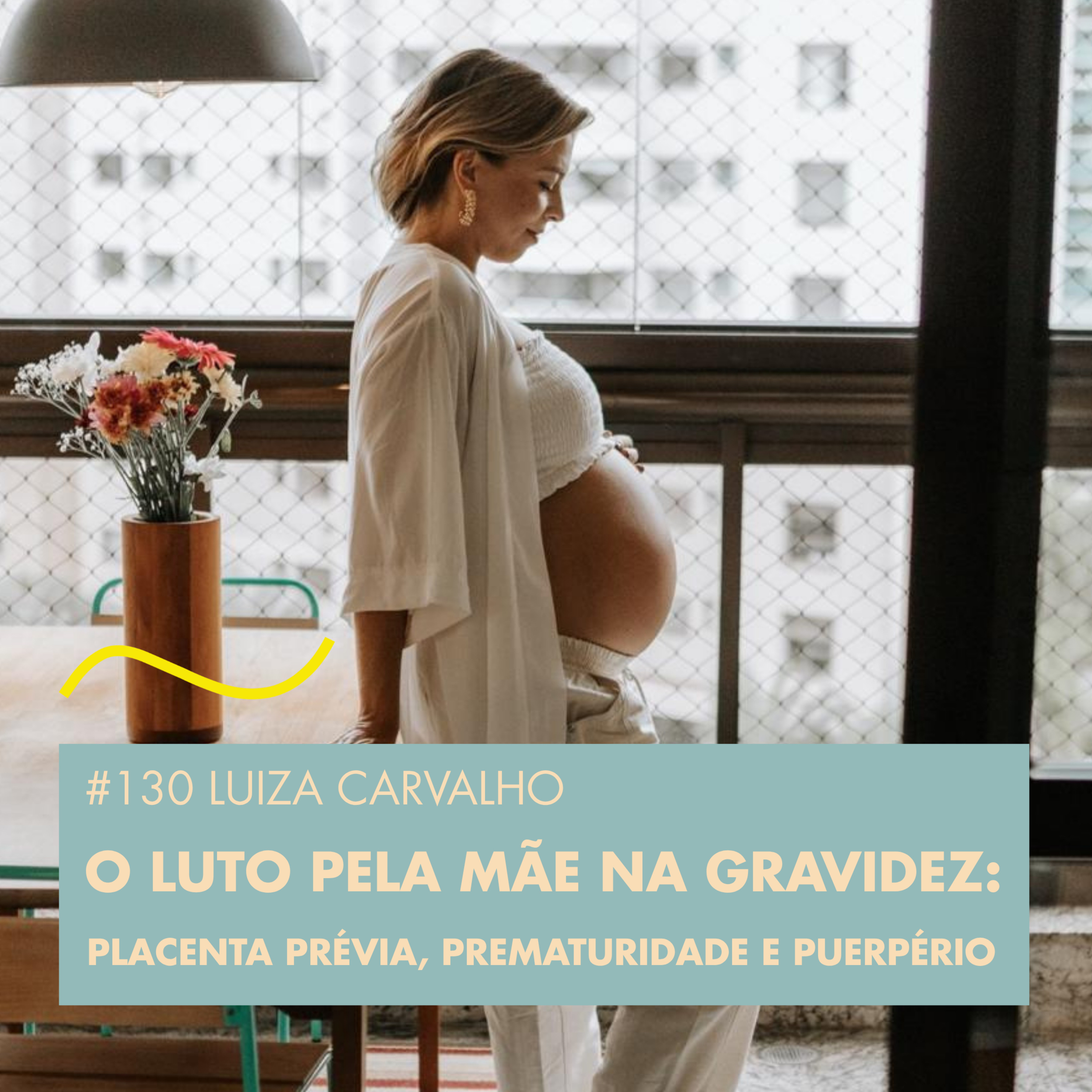 #130 LUIZA CARVALHO - O LUTO PELA MÃE NA GRAVIDEZ : PLACENTA PRÉVIA, PREMATURIDADE E PUERPÉRIO  episode artwork