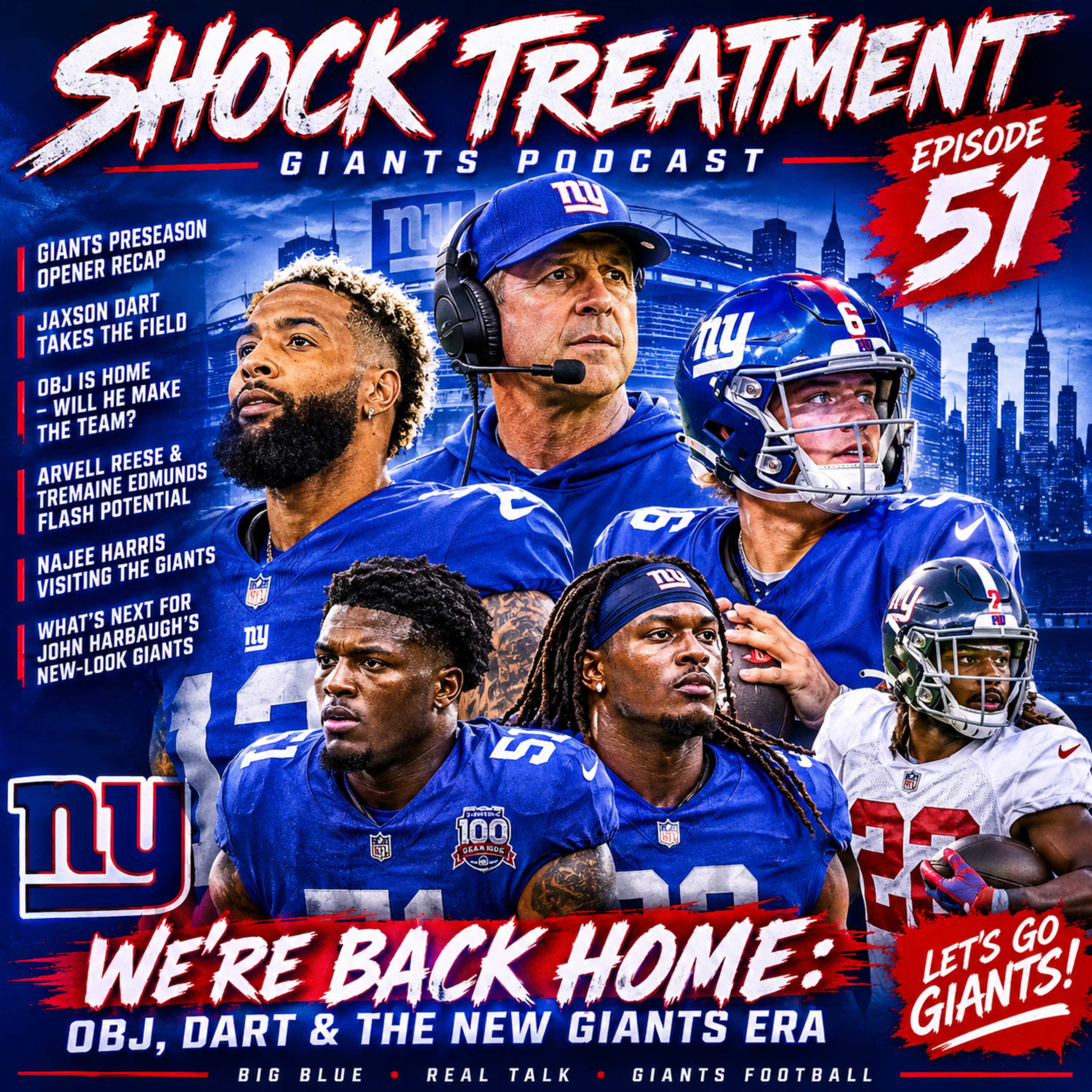 Episode 51 (Zak DeOssie/Carlos Emmons) WE’RE BACK HOME: OBJ, DART & THE NEW GIANTS ERA ❤️ episode artwork