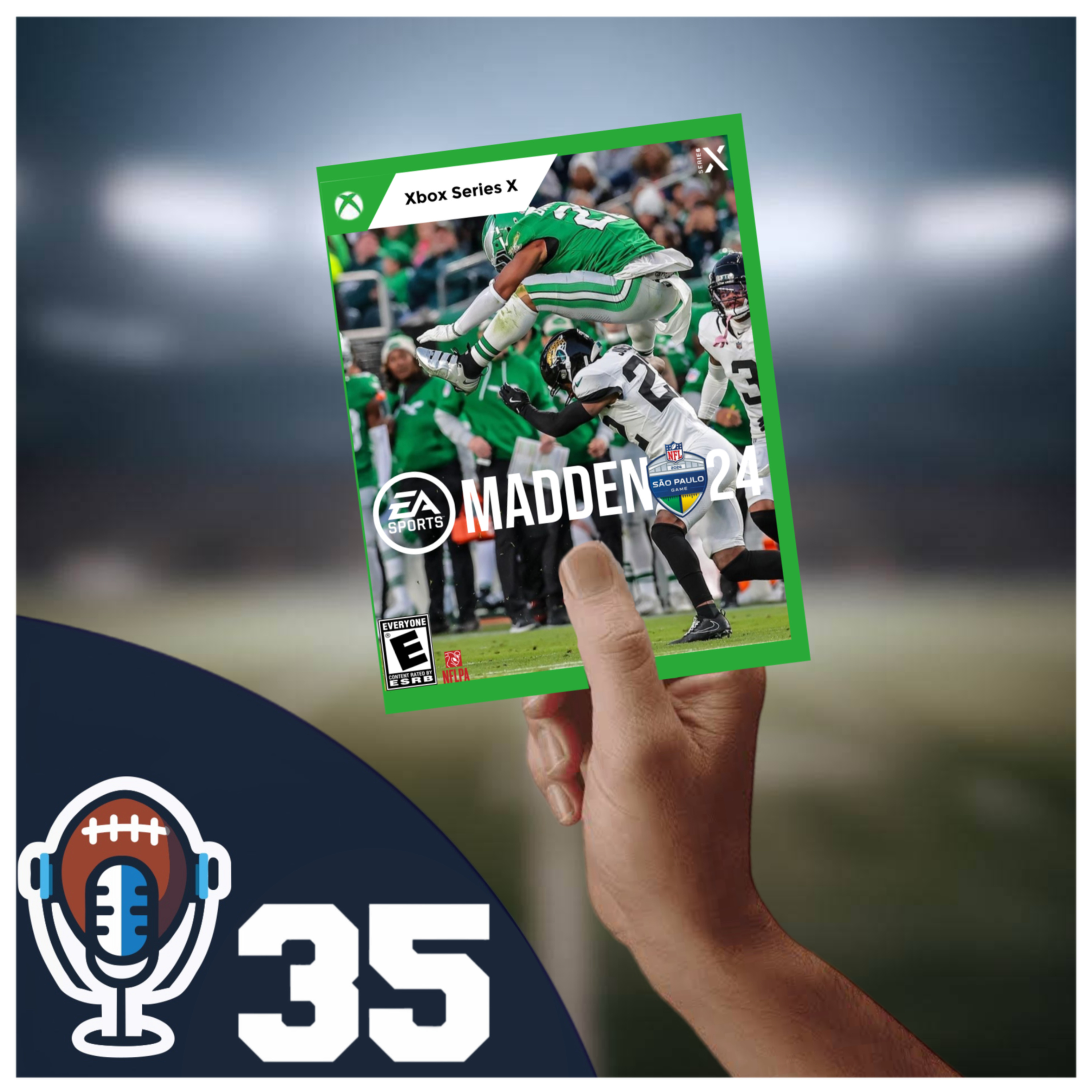 Episódio 35 - Saquon Barkley, jogada de video game, franja e bandas de emocore episode artwork