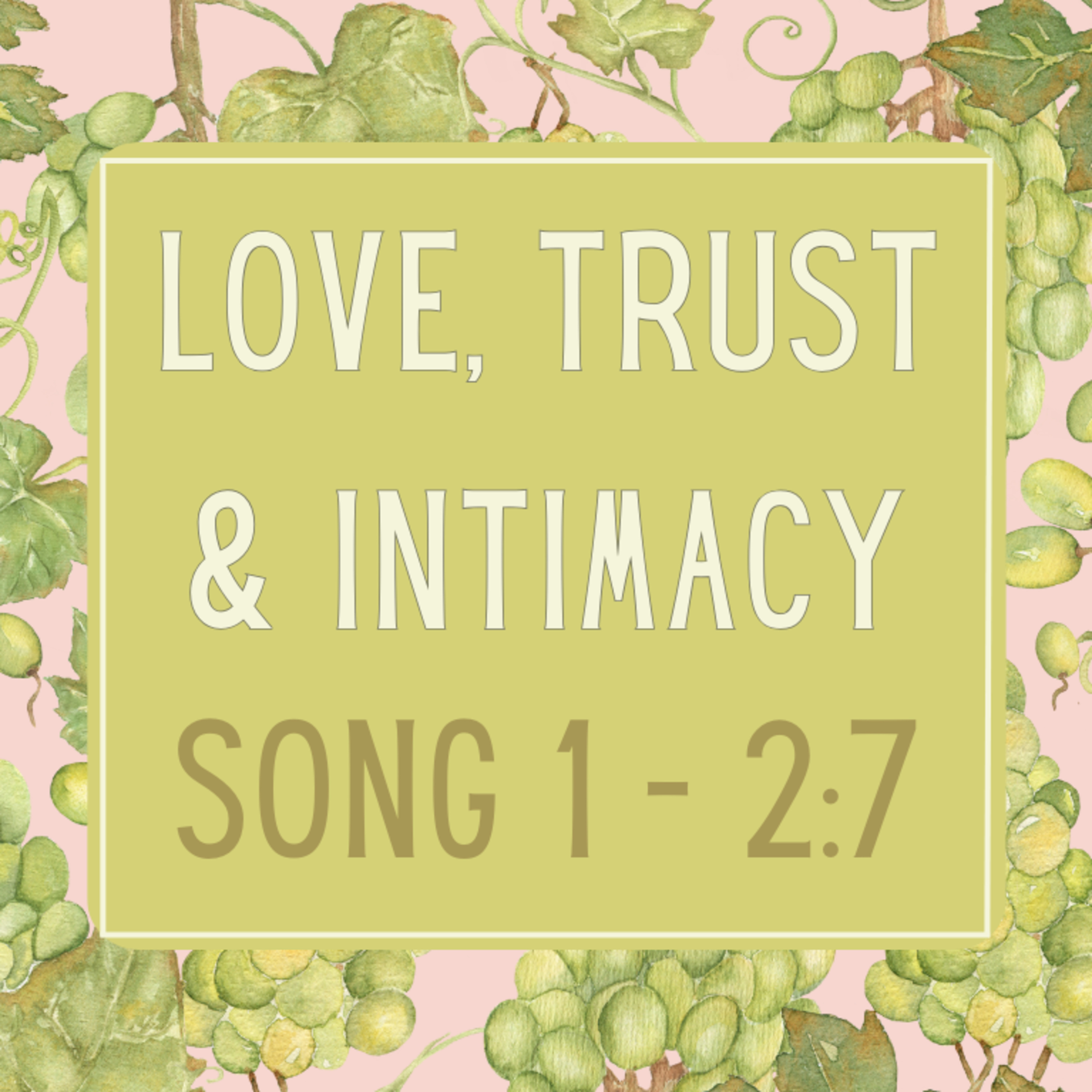 Sermon - Love, Trust and Intimacy - Song of Songs 1:1-2:7 episode artwork