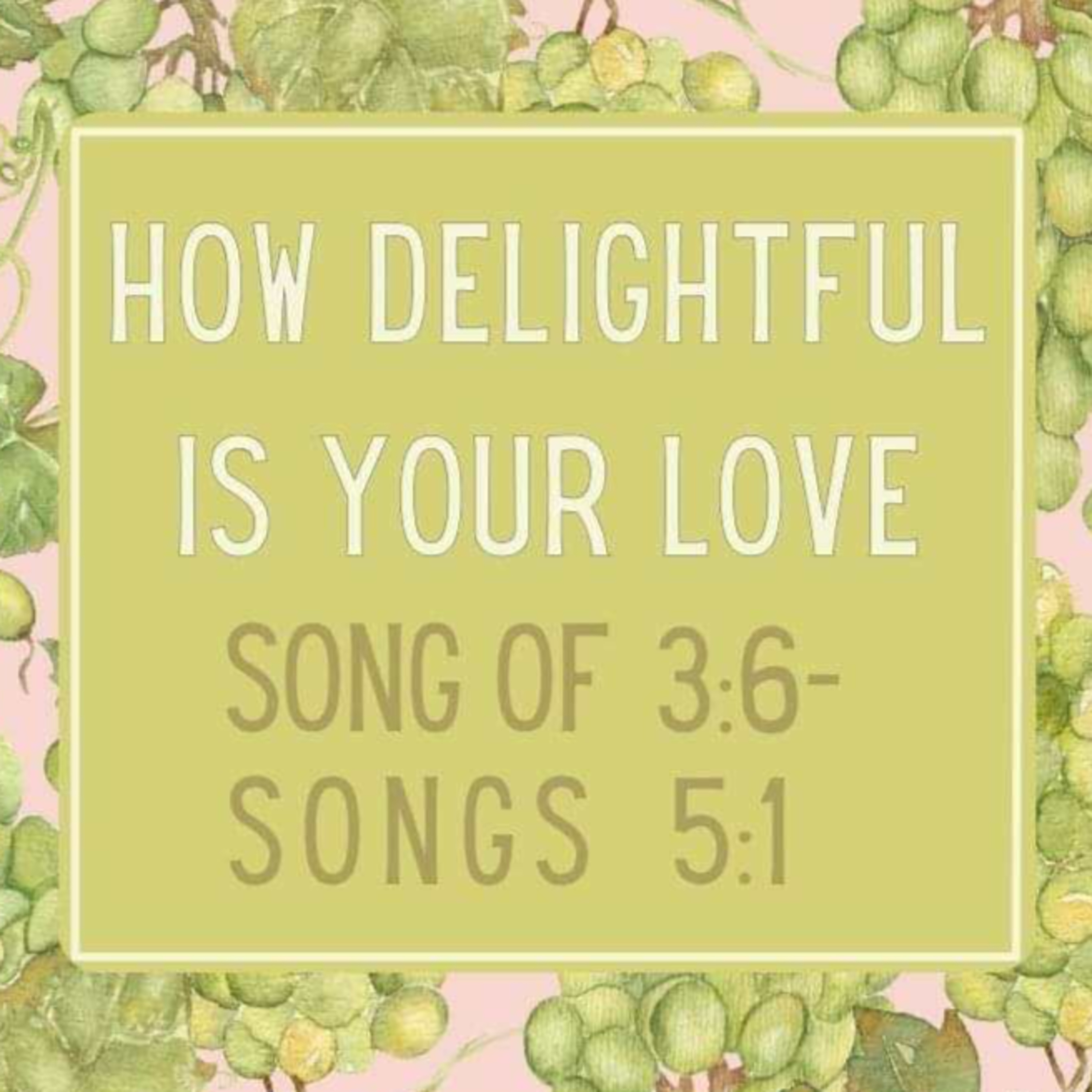 Sermon - How Delightful is Your Love - Song of Songs 3:6-5:1 episode artwork