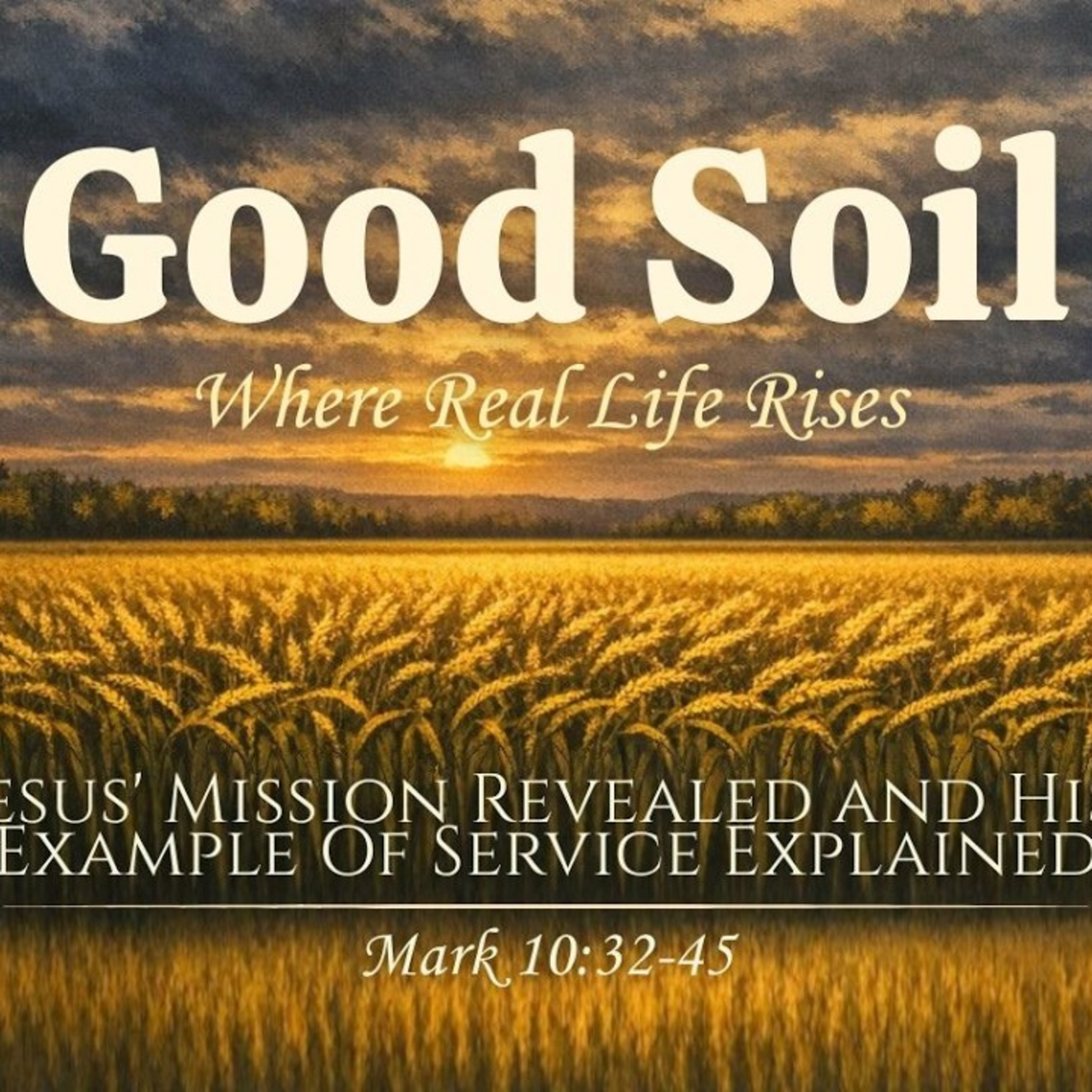 Sermon - Jesus' mission revealed - Mark 10:32-52 episode artwork