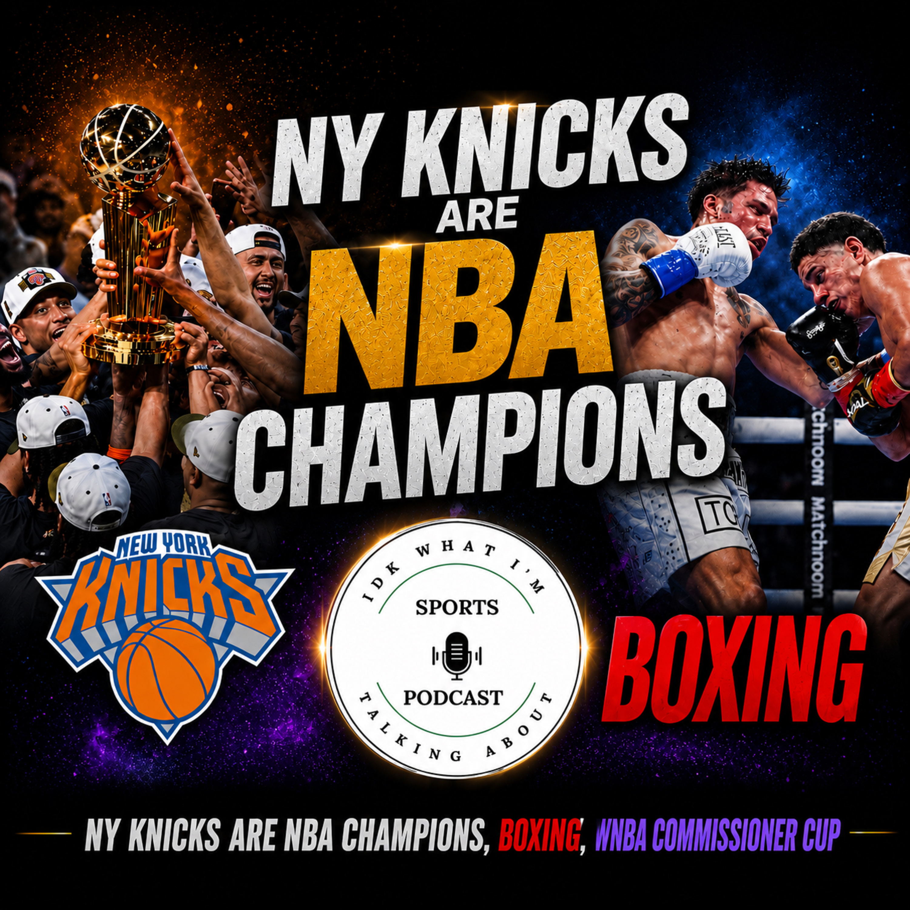 NY KNICKS ARE NBA CHAMPIONS, BOXING & WNBA episode artwork