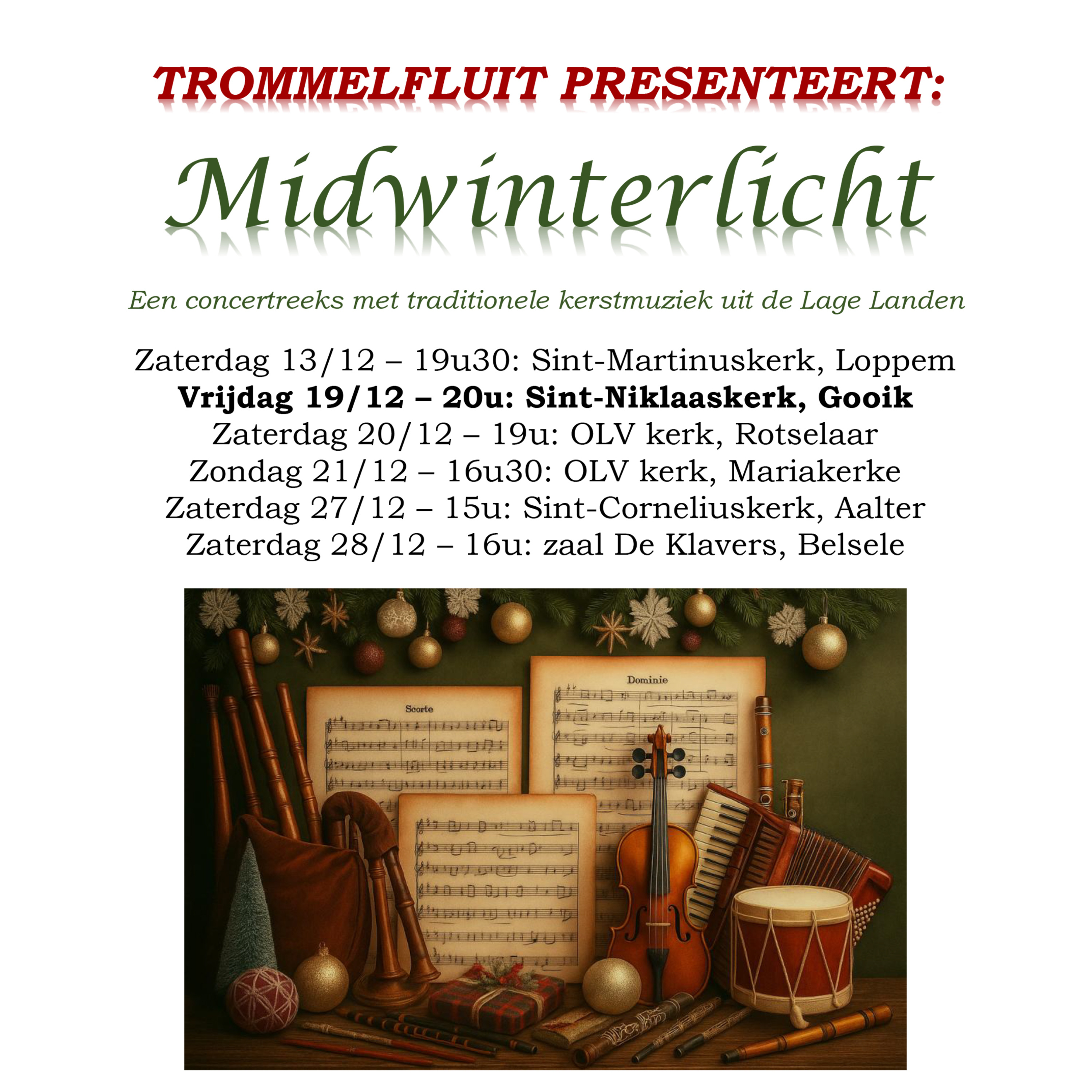 Trommelfluit speelt kerstconcerten en komt naar Gooik. episode artwork