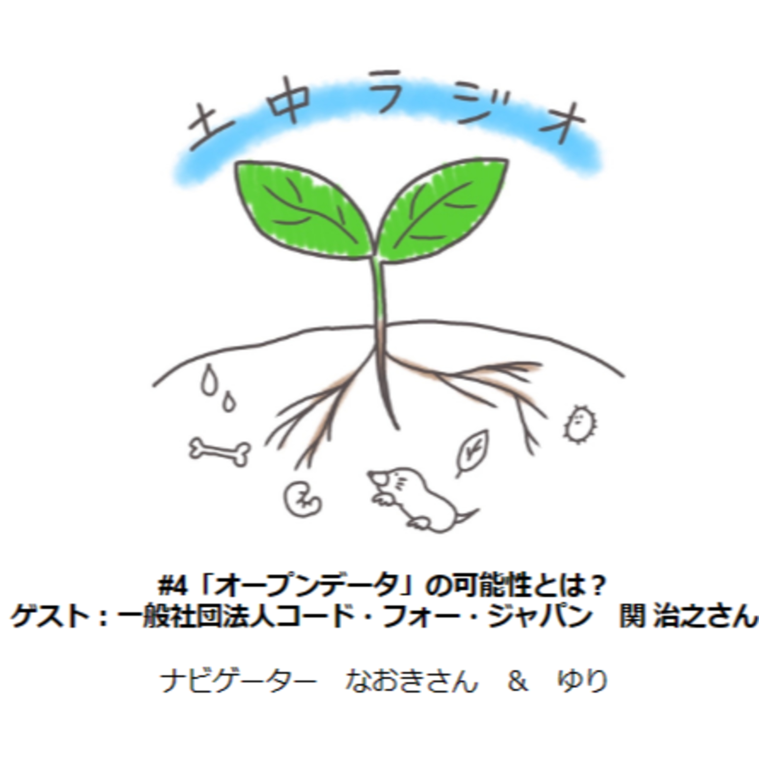 土中ラジオ #4 「オープンデータ」の可能性とは　ゲスト：関 治之さん episode artwork