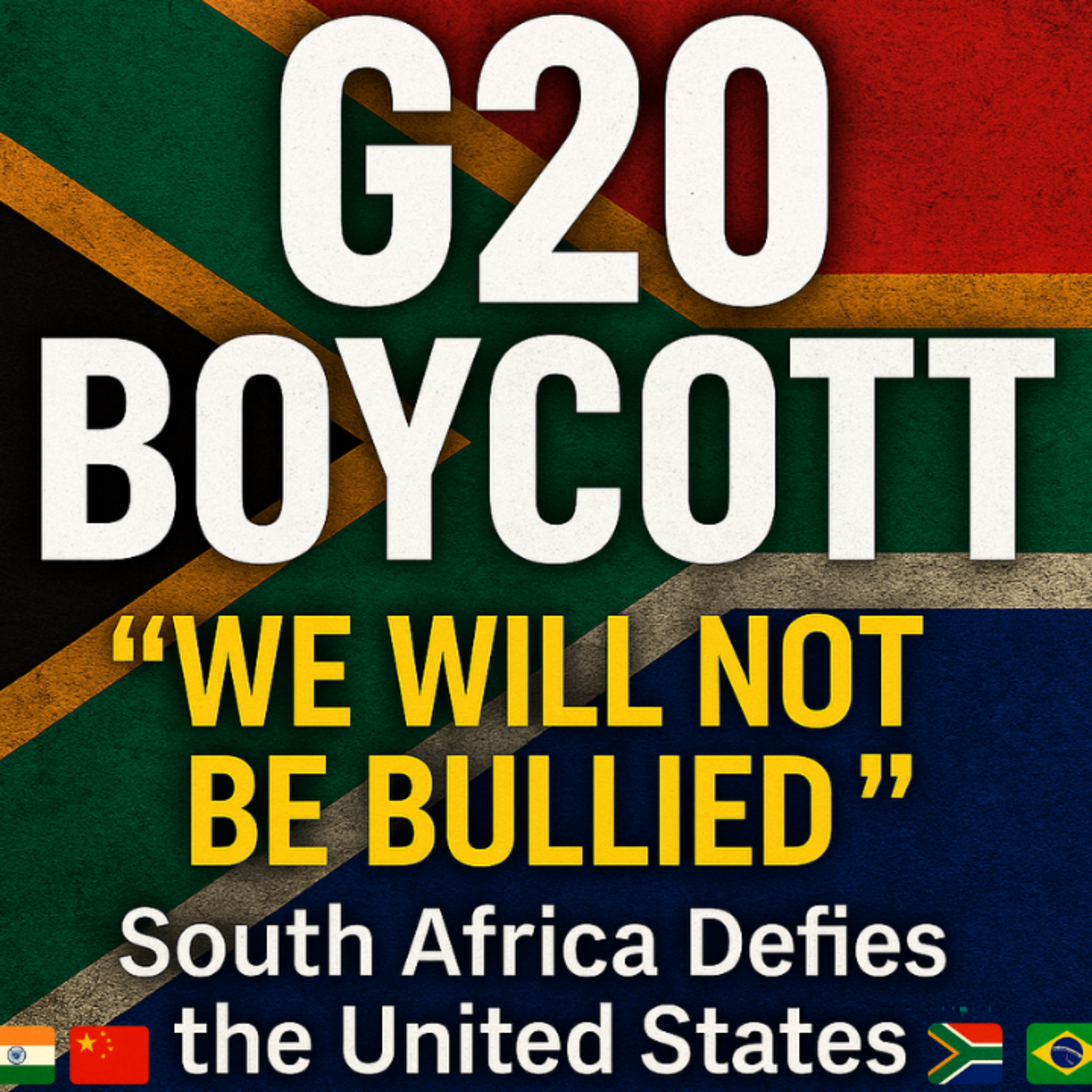 S3E50 The G20 Boycott: How South Africa Challenged The United States episode artwork